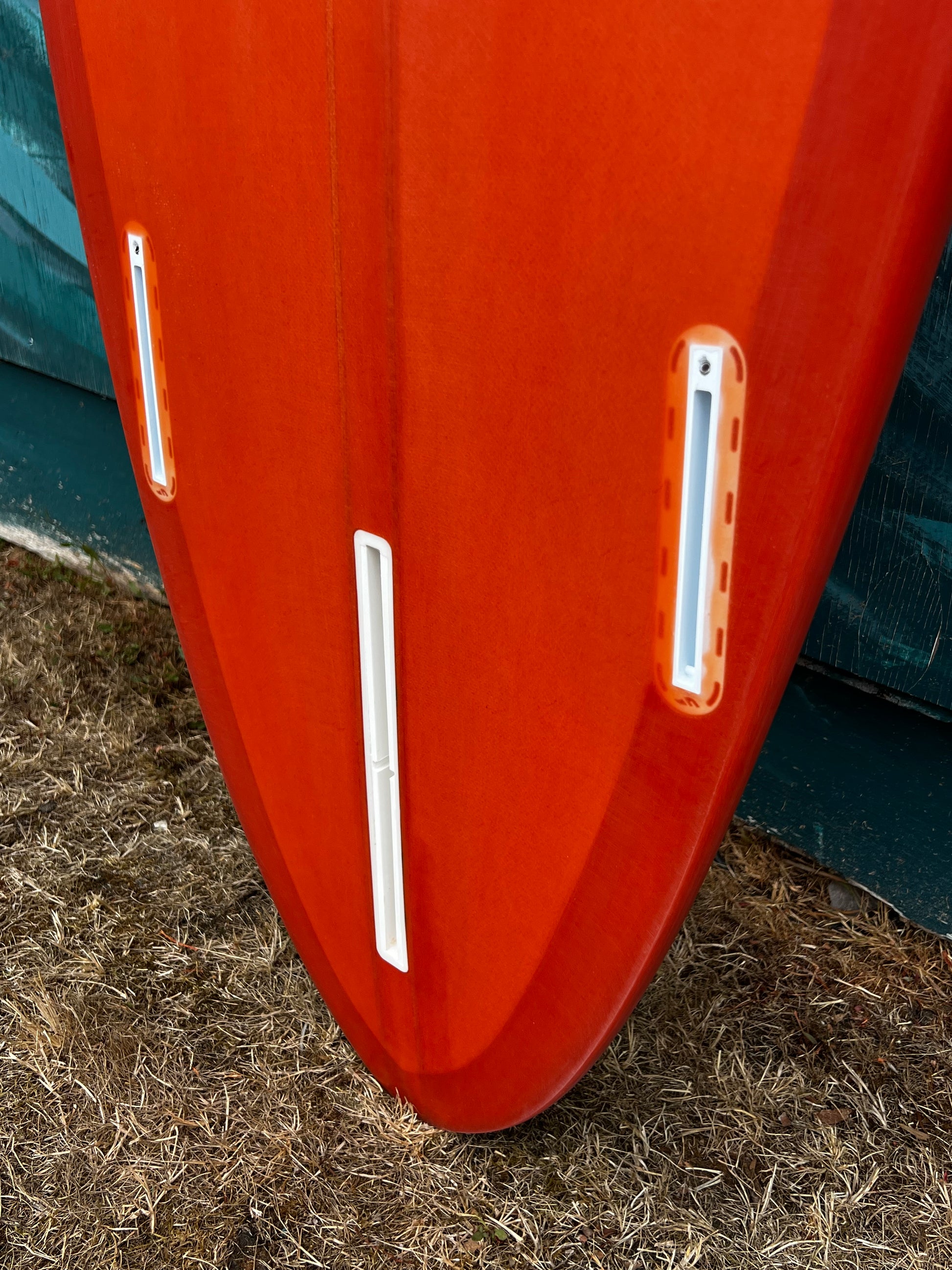 Bauer 9'6" Bull Whip Comp Longboard Surfboard - fins