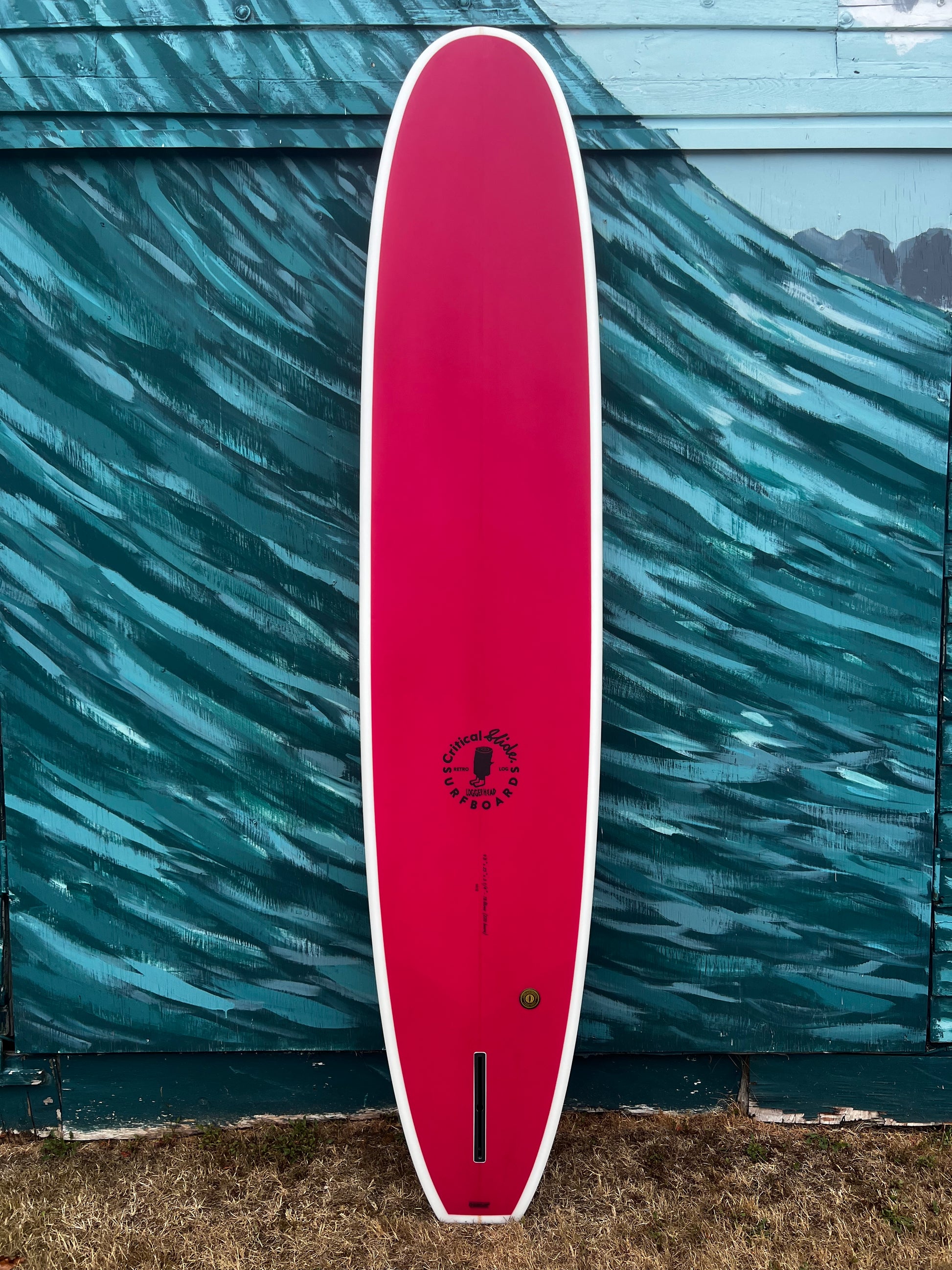 Critical Slide 9'8" Logger Head Longboard Surfboard - Bottom