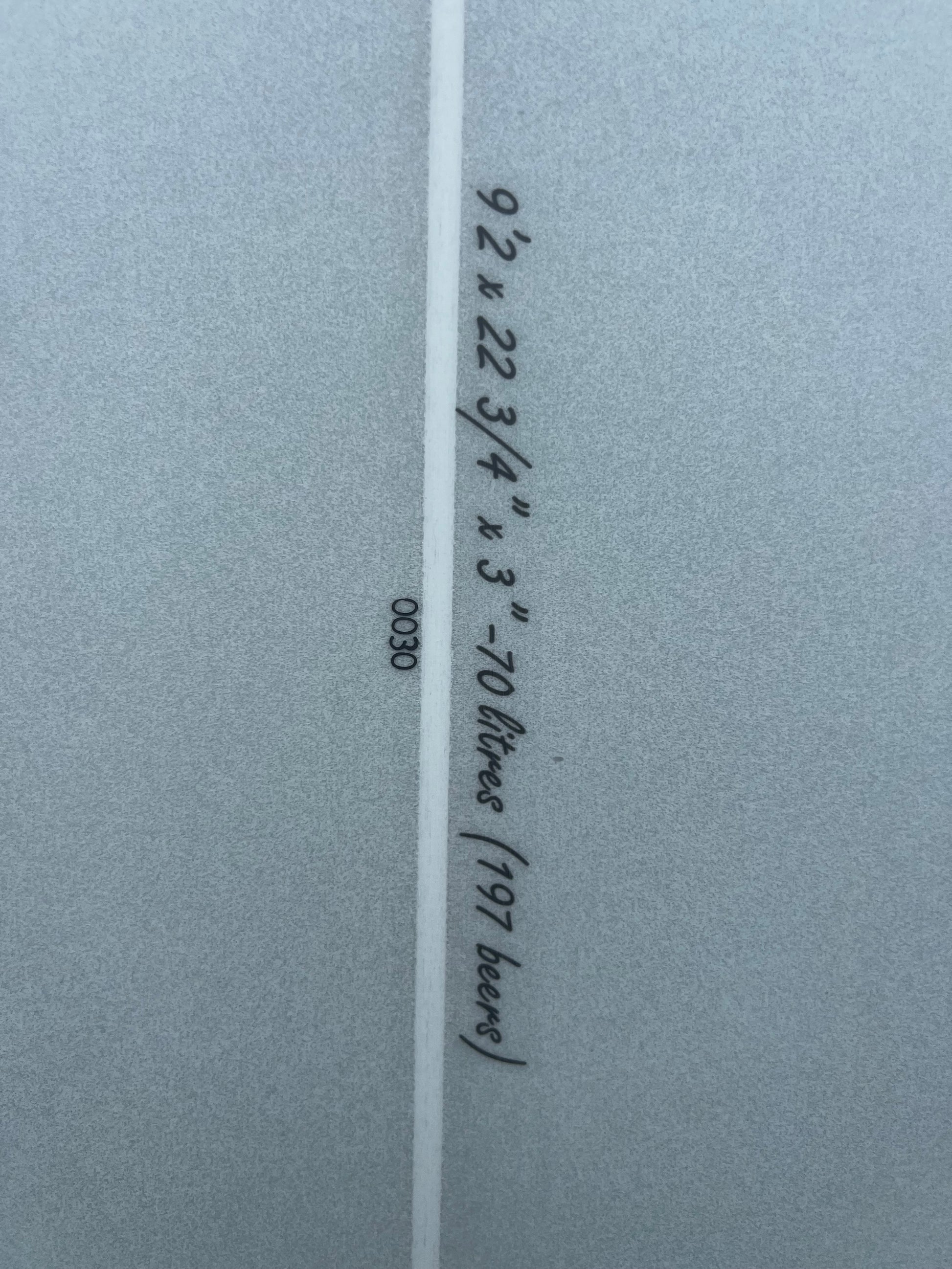 Critical Slide 9'2" Logger Head Longboard Surfboard - dims