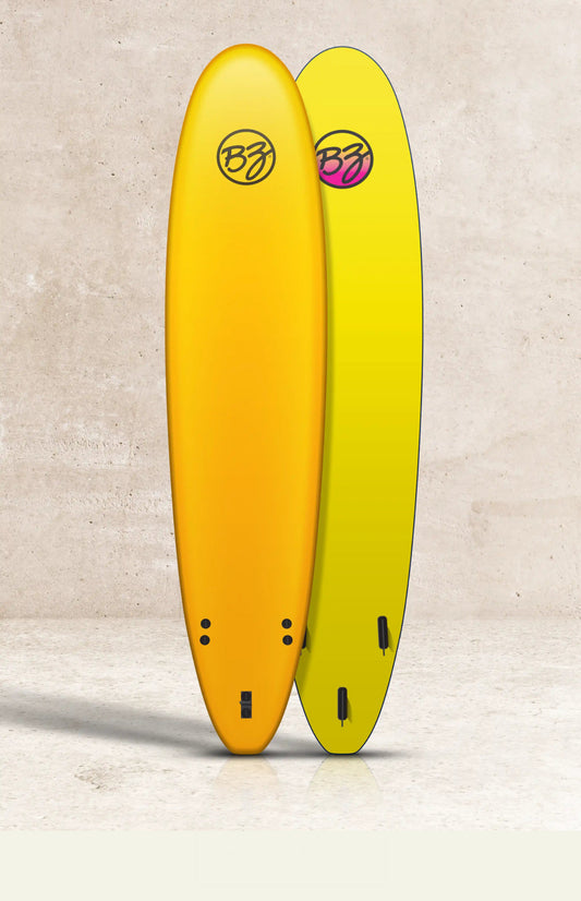 BZ 8'0" Mid-Length Soft Deck Longboard Surfboard - Top & Bottom