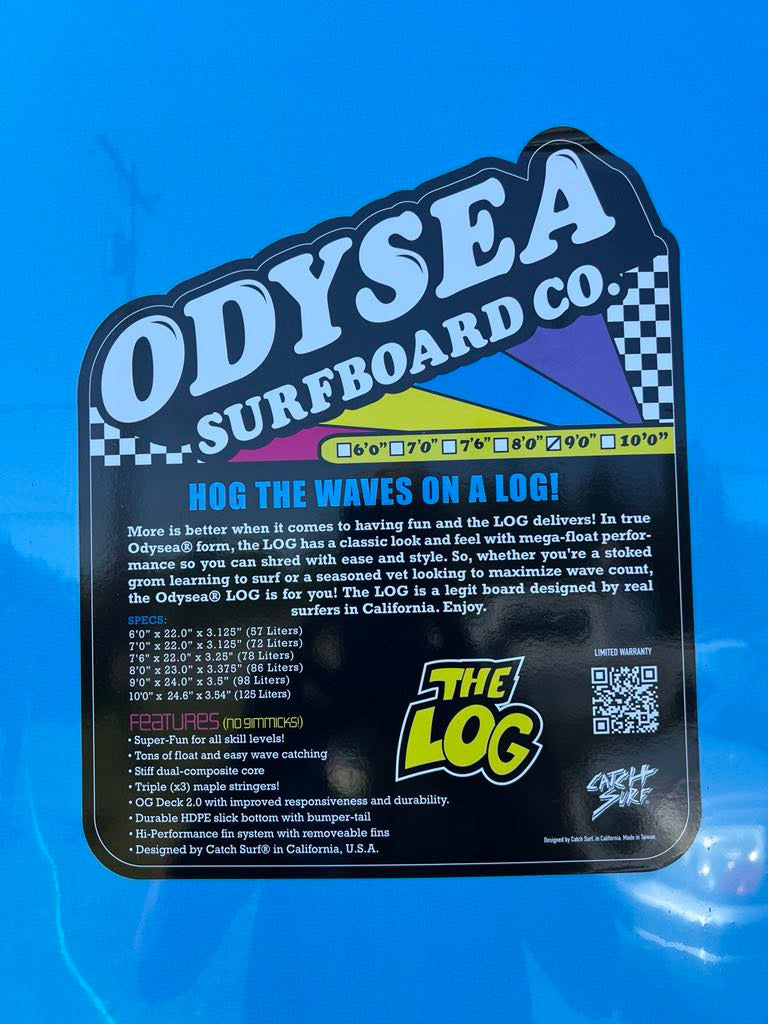 Catch Surf 9'0" "The Log" Soft Longboard Surfboard - Features