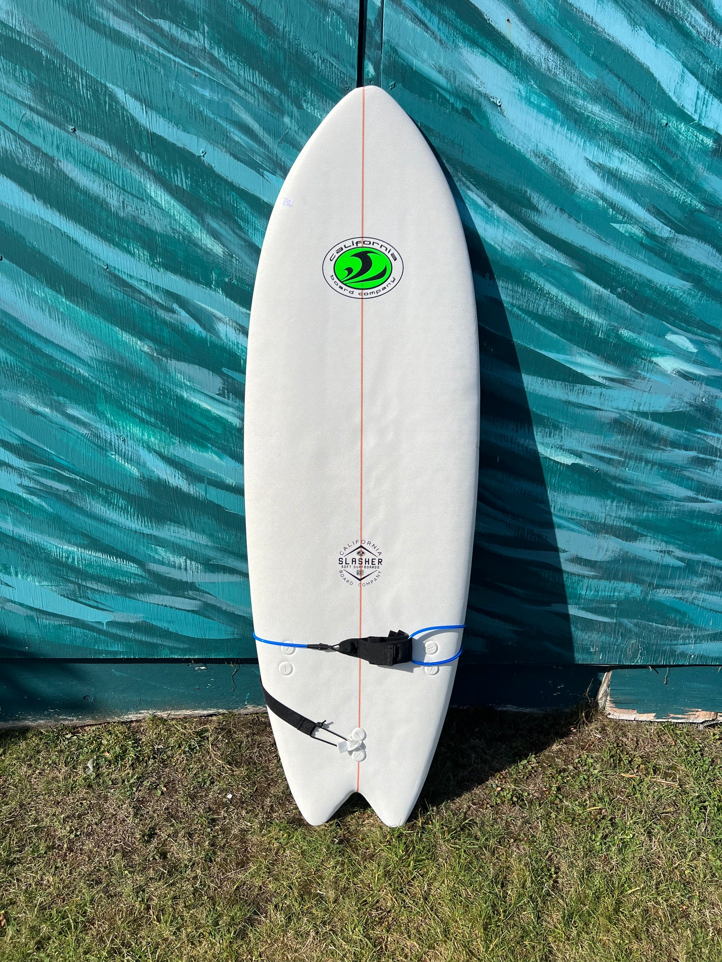 USED California Board Company 5'8" Soft Slasher Fish Shortboard Surfboard