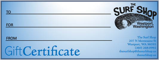 The Surf Shop Gift Certificate