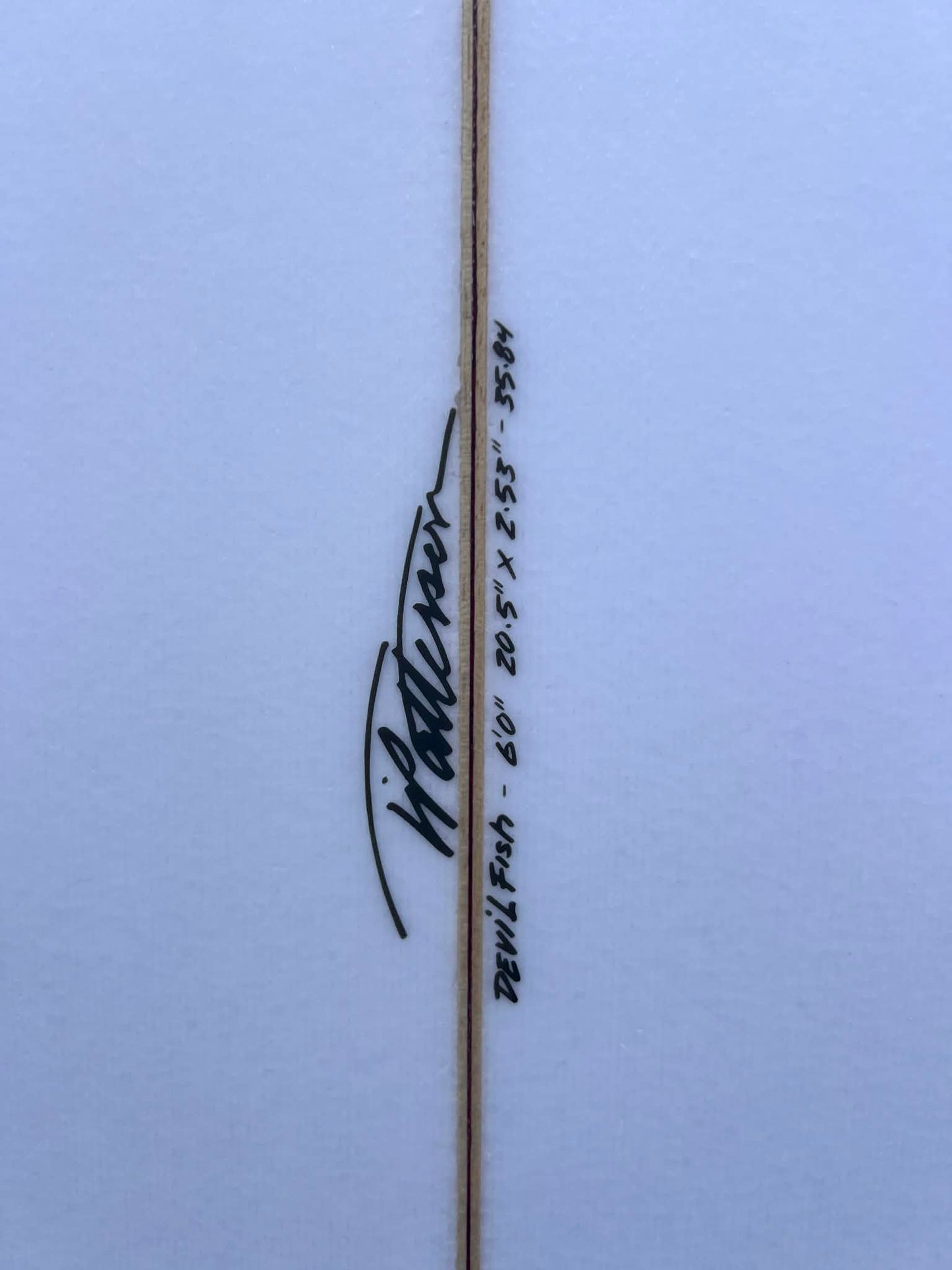 Timmy Patterson 6'0" "Devil Fish" Shortboard Surfboard - dims