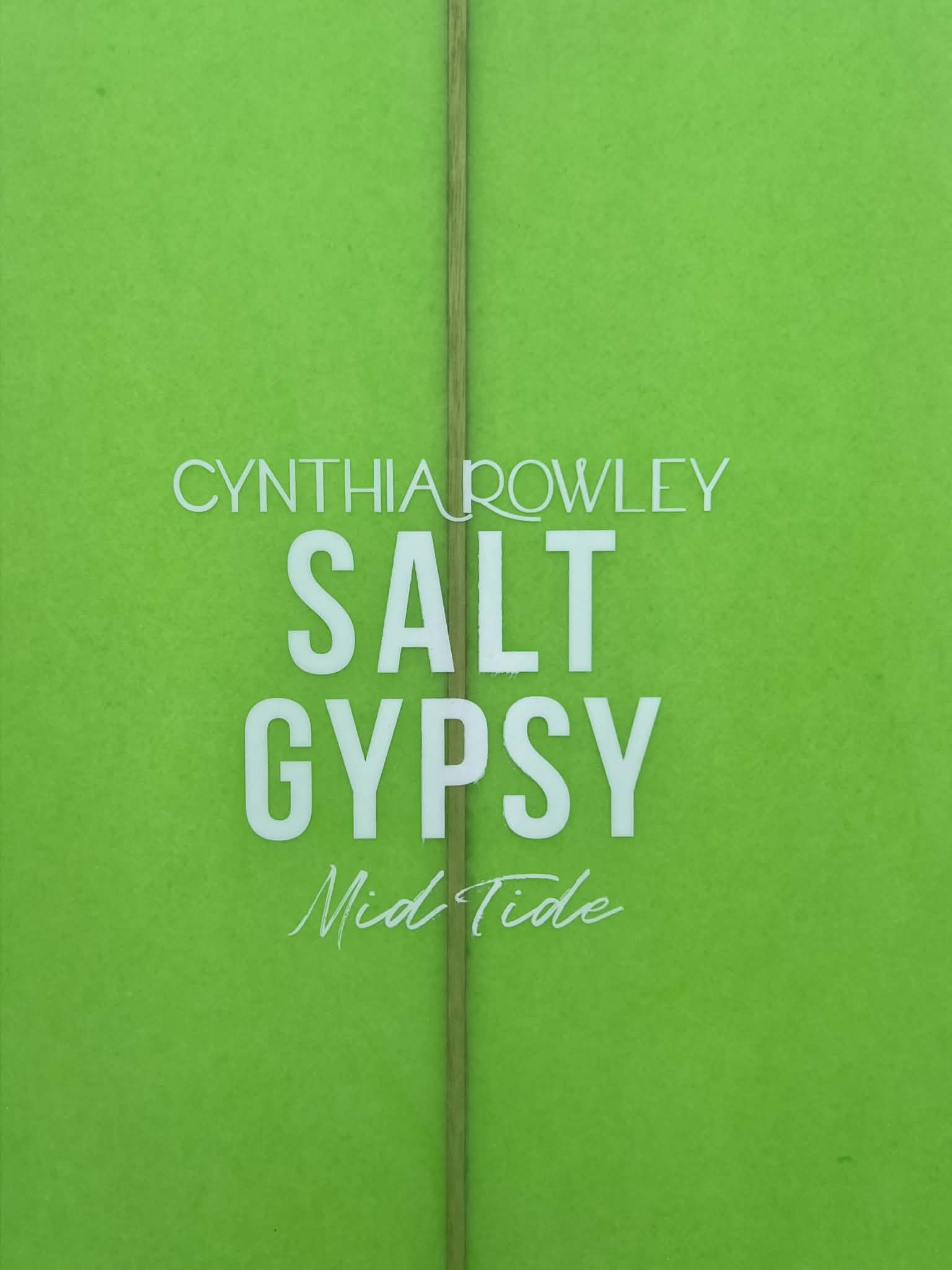 Salt Gypsy 7'0" Cynthia Rowley "Mid Tide" Mid-Length Longboard Surfboard -CR sig