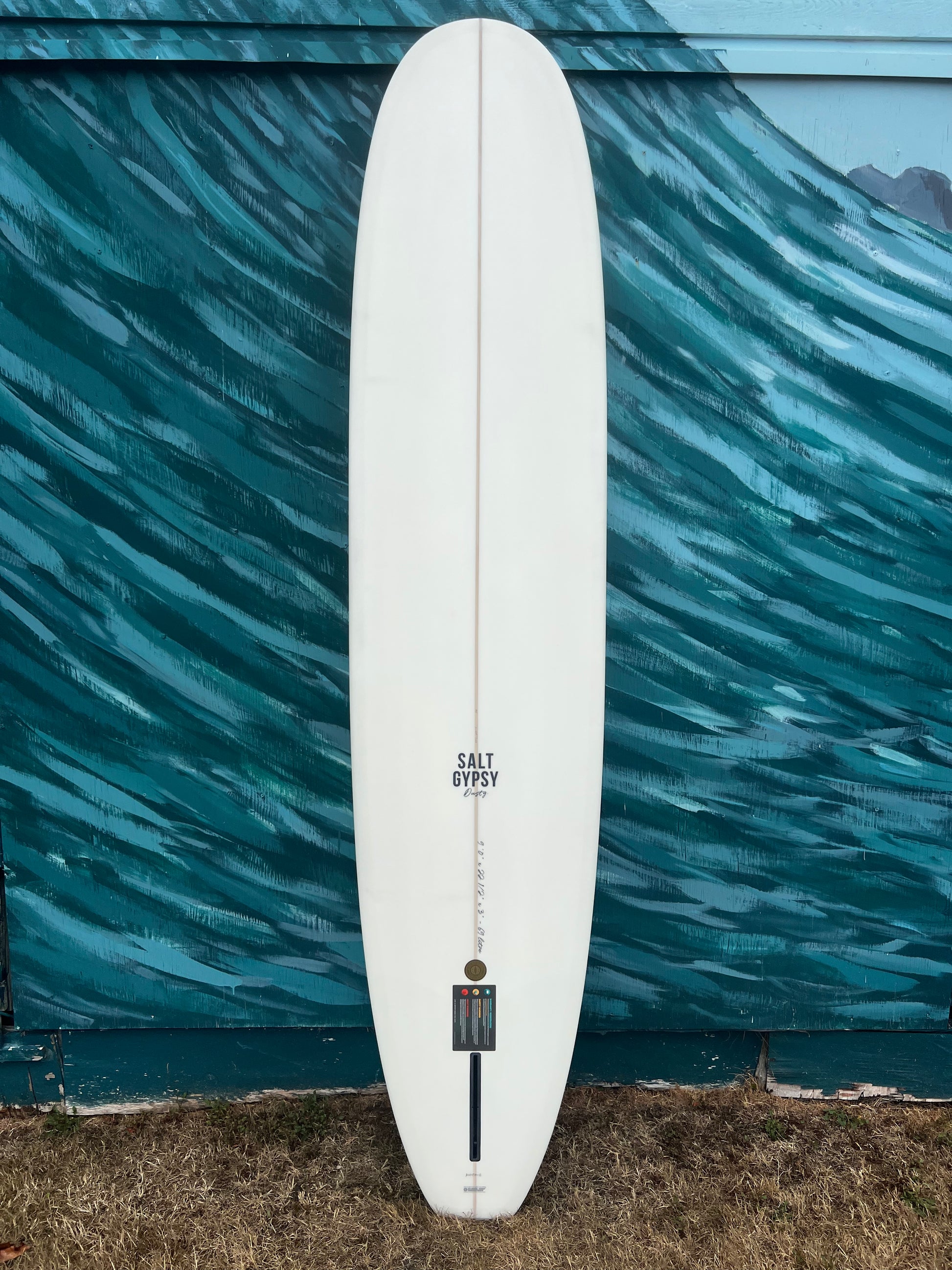 Salt Gypsy 9'0" Dusty Longboard Surfboard - Bottom