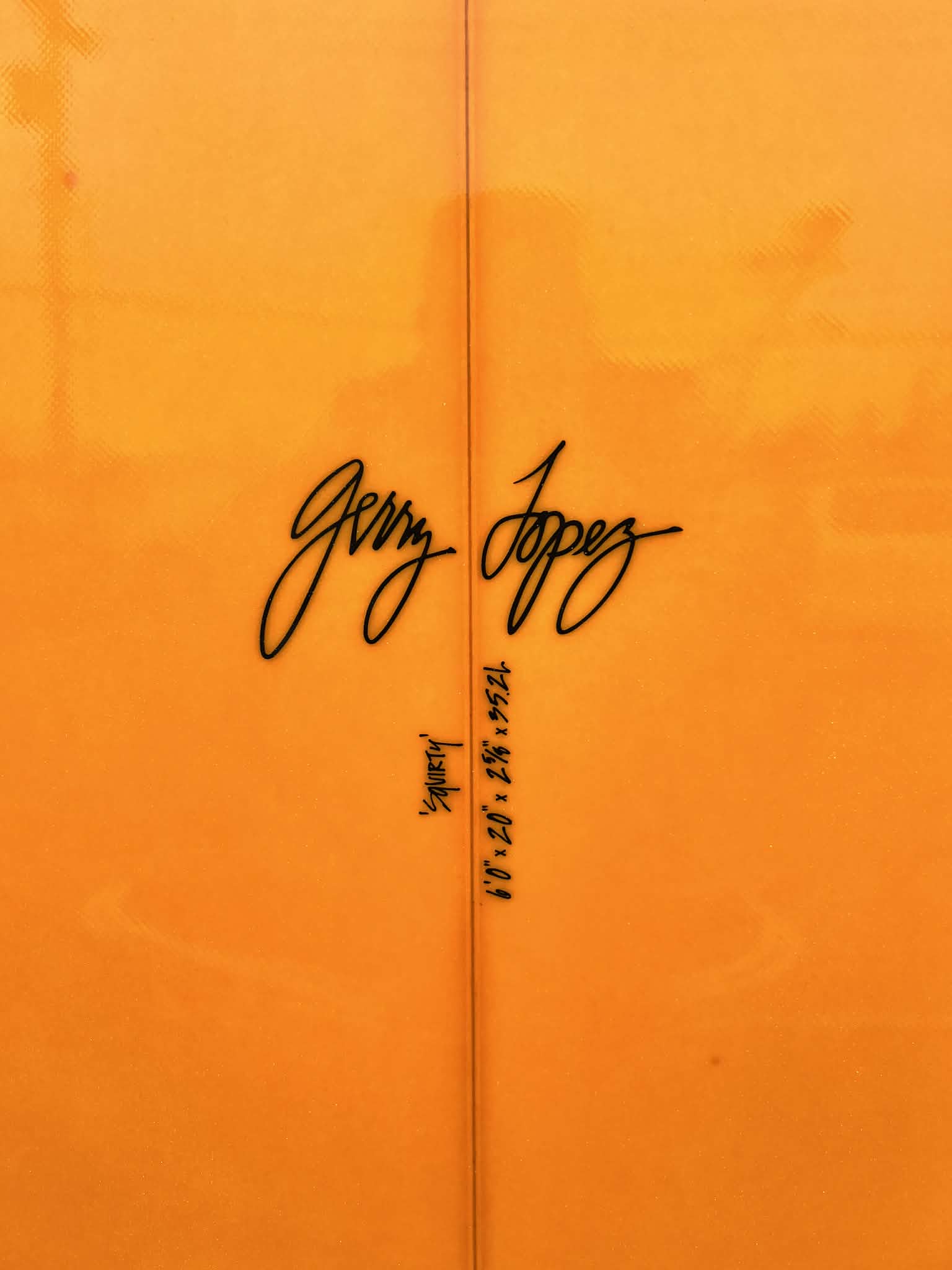 Gerry Lopez 6'0" Squirty Shortboard Surfboard - dims