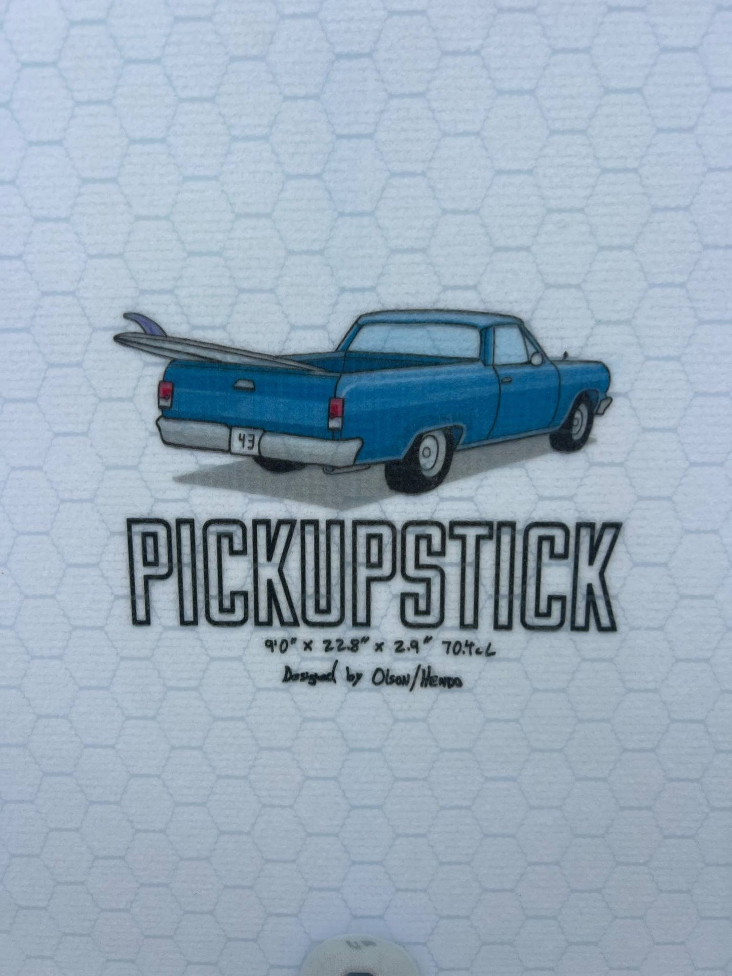 Lib Tech 9'0" Pickup Stick Longboard Surfboard - dims