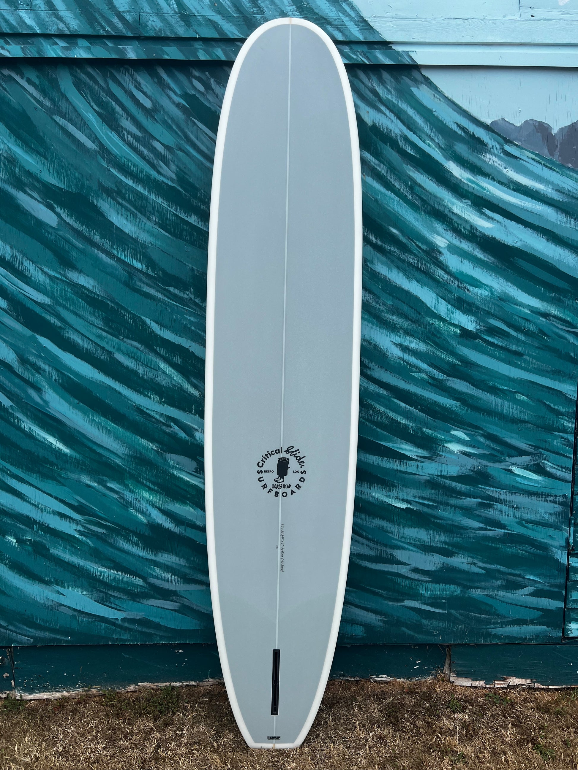 Critical Slide 9'2" Logger Head Longboard Surfboard - Bottom 