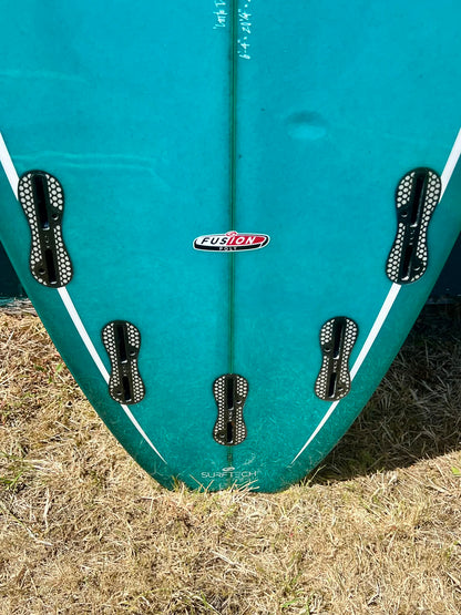 USED, Lightly! Gerry Lopez 6'4" Squirty Shortboard Surfboard - Fins
