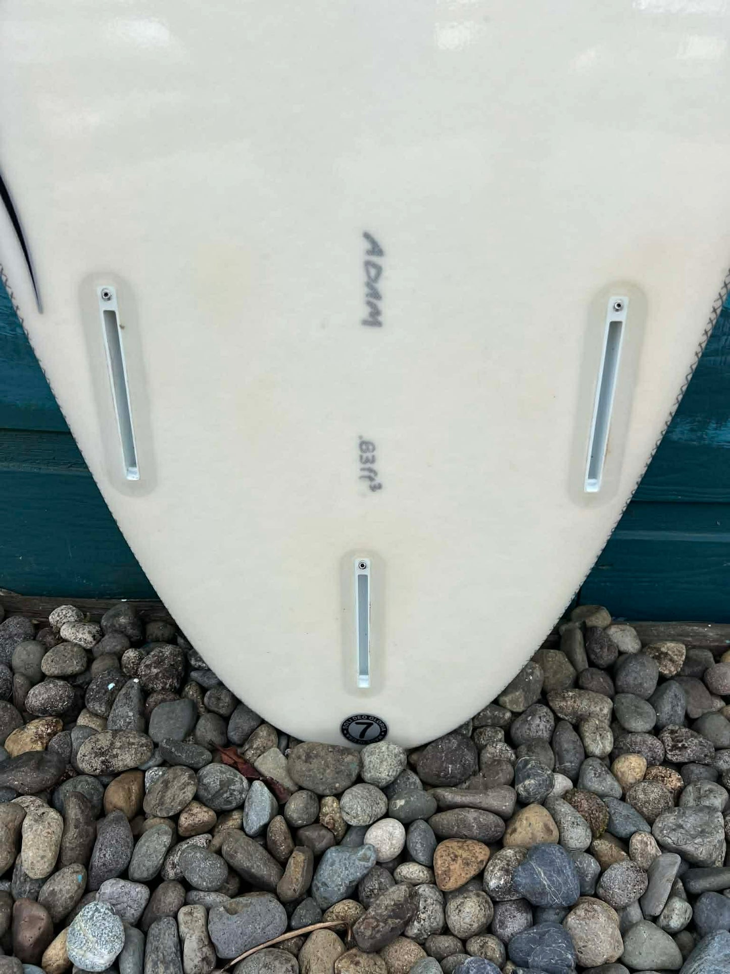 USED Coil Industries 6'0" Round Tail Shortboard Surfboard - Fins
