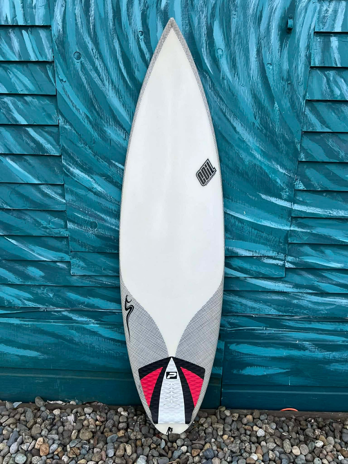 USED Coil Industries 6'0" Round Tail Shortboard Surfboard