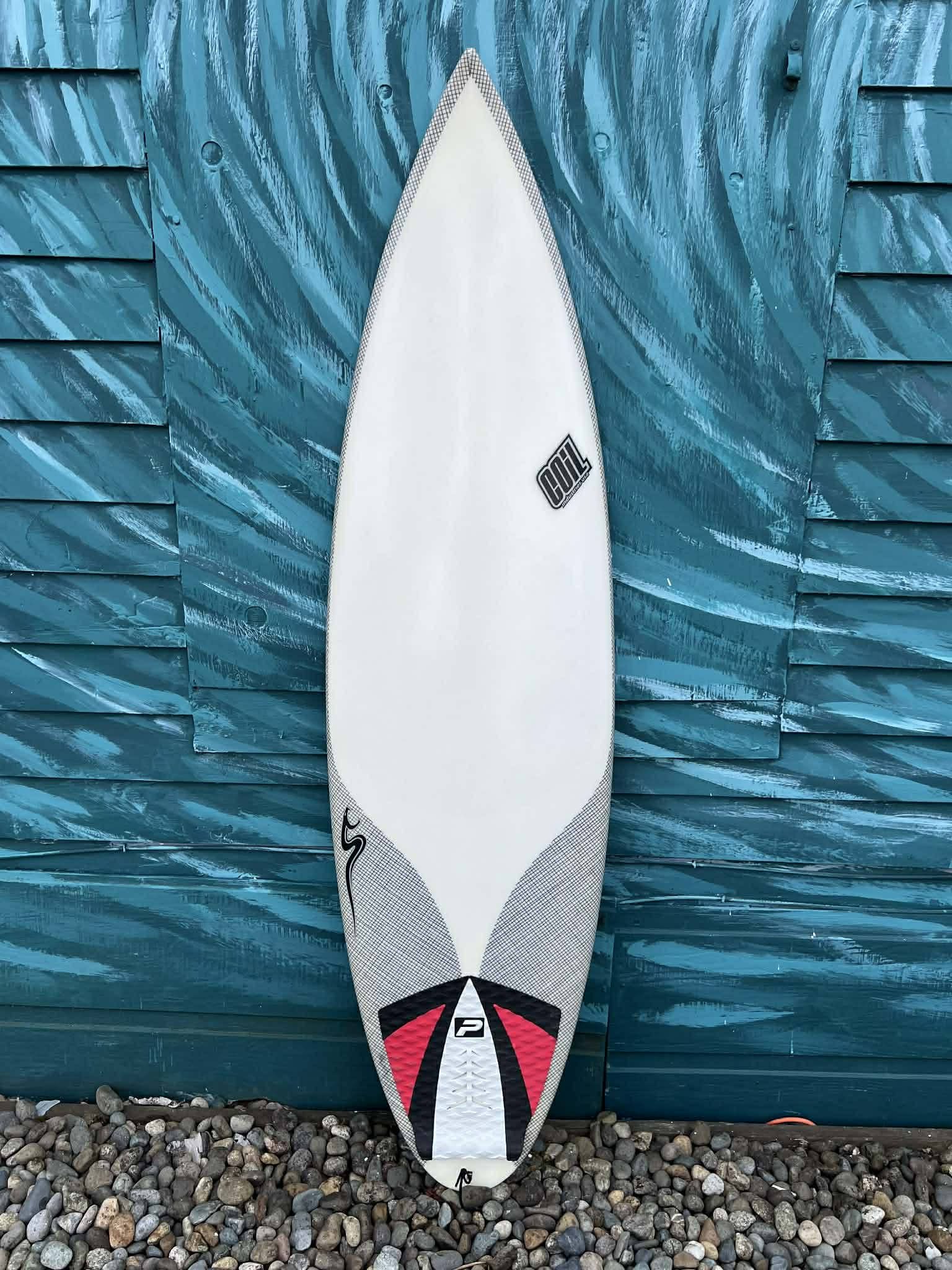 USED Coil Industries 6'0" Round Tail Shortboard Surfboard
