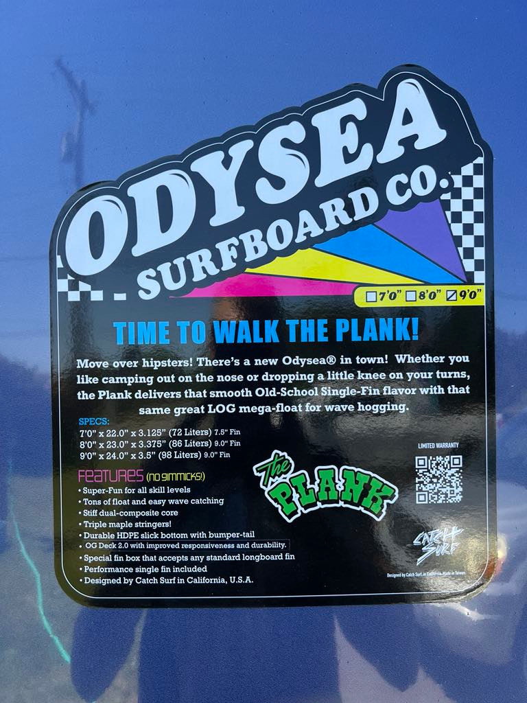 Catch Surf 9'0" "The Plank" Soft Longboard Surfboard - Features 