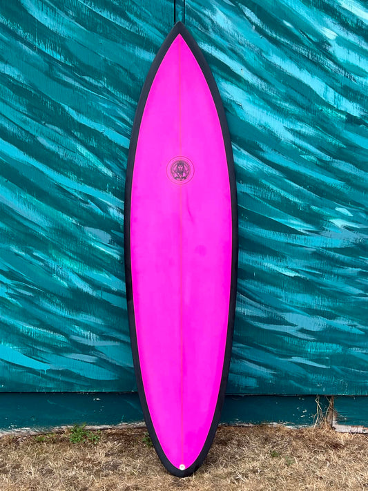 Bauer 6'8" Channel Twin Pin Shortboard Surfboard