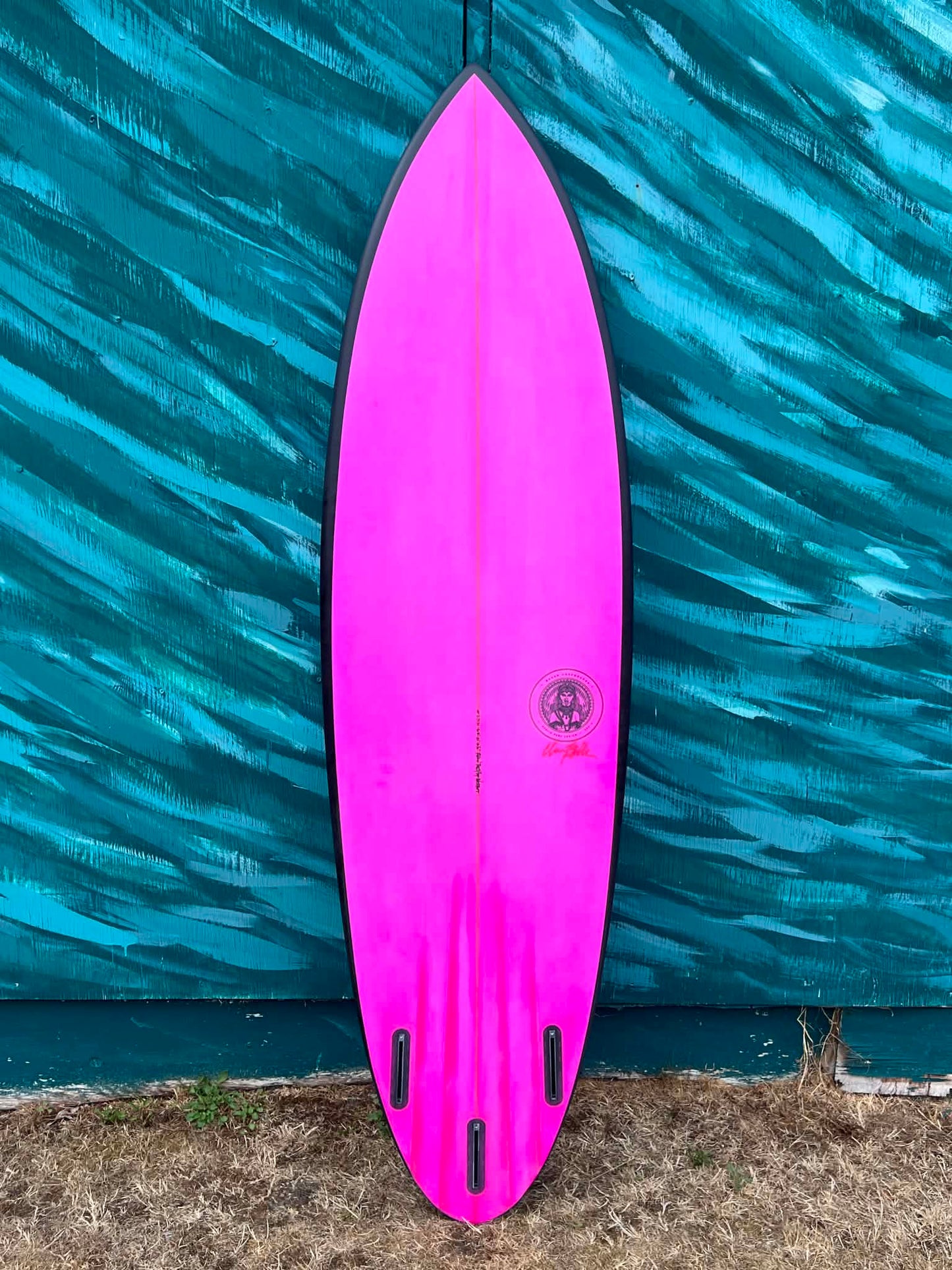 Bauer 6'8" Channel Twin Pin Shortboard Surfboard - Bottom