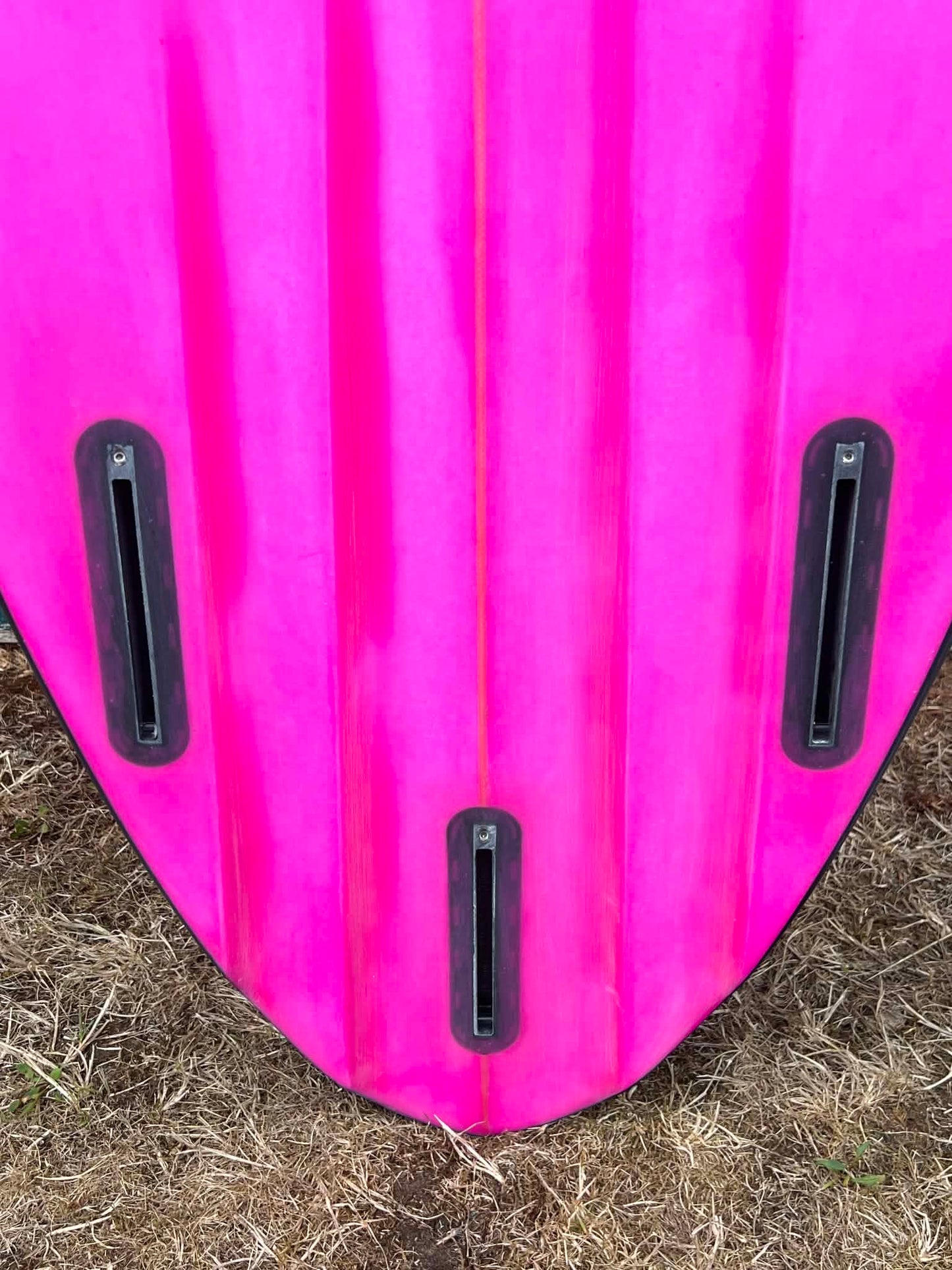 Bauer 6'8" Channel Twin Pin Shortboard Surfboard - Fins