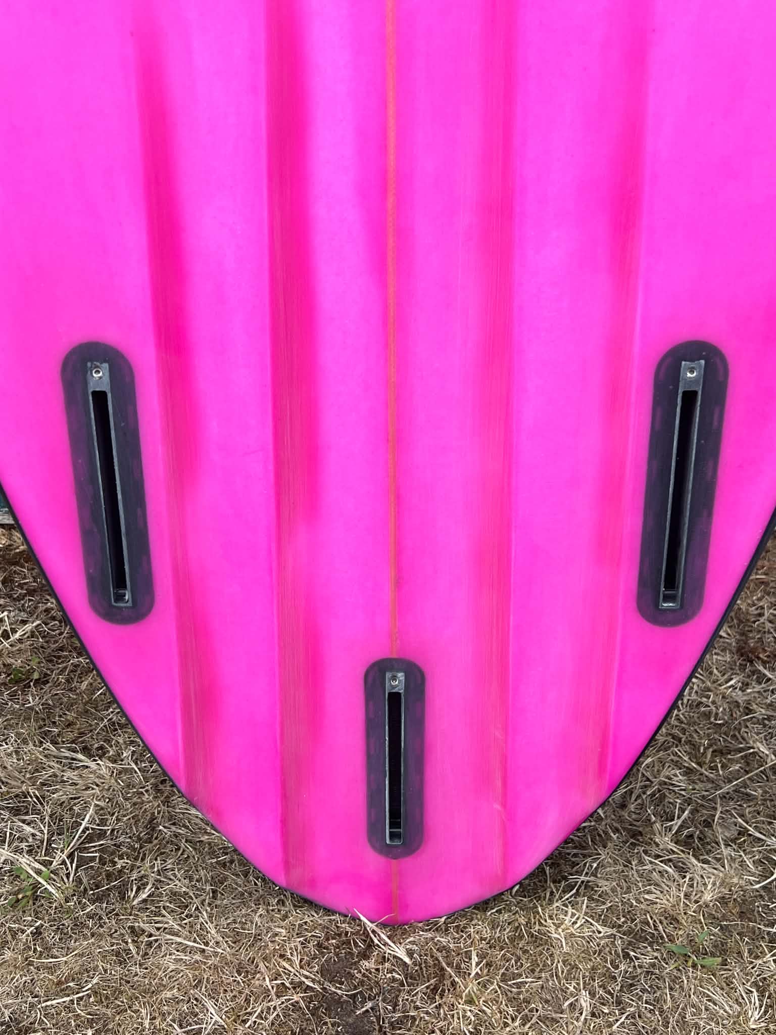 Bauer 6'8" Channel Twin Pin Shortboard Surfboard - Fins