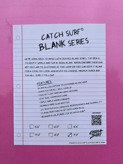 Catch Surf 9'0" 'The Log' Blank Series Soft Longboard Surfboard