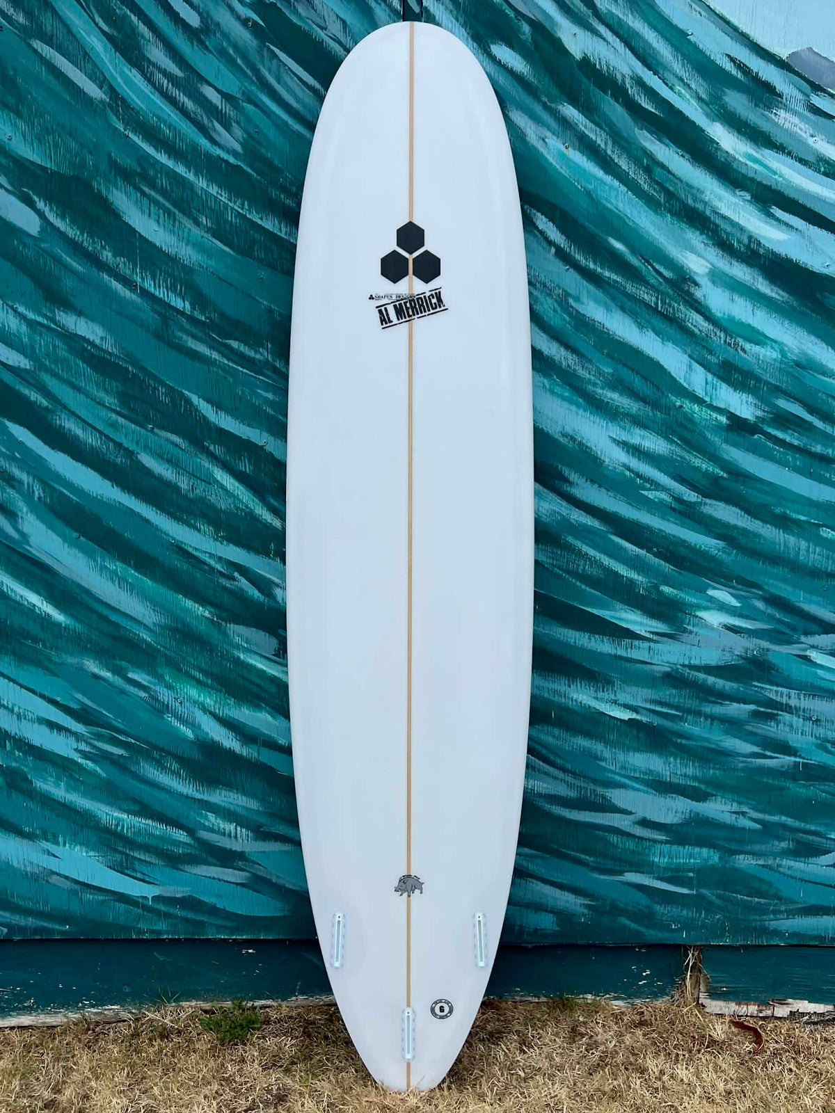 Channel Islands Al Merrick 8'2" Water Hog Mid-Length Surfboard - Bottom