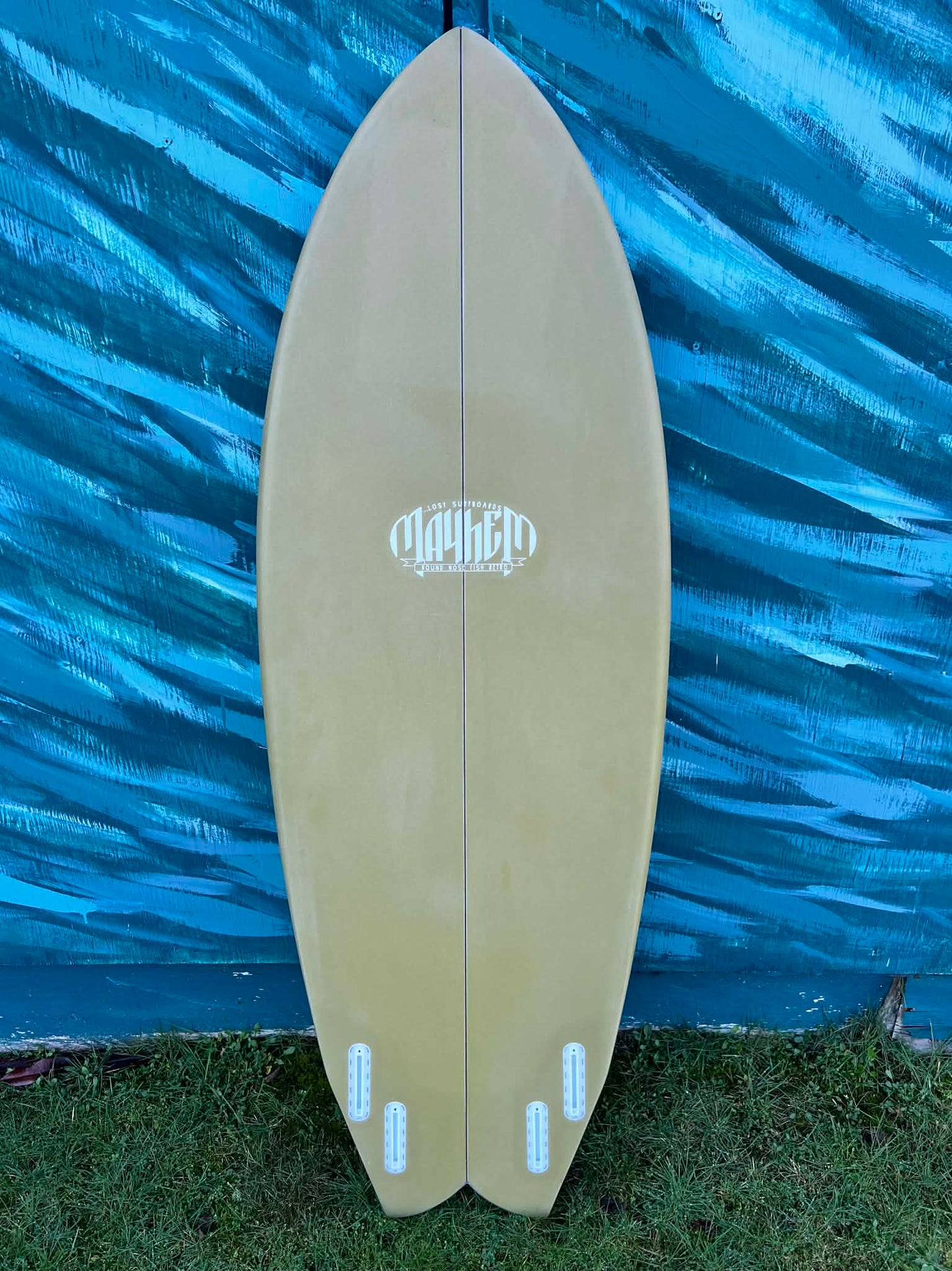LOST by Mayhem 5'6" RNF Retro Fish Shortboard Surfboard - Bottom