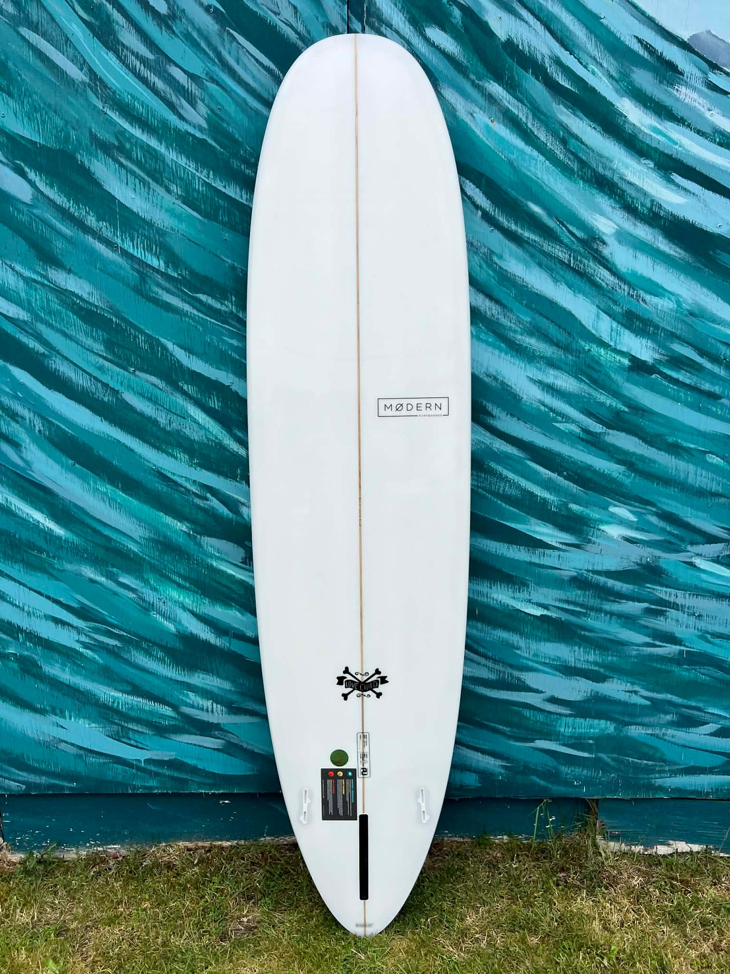 Modern 8'0" "Love Child" Mid-length Longboard Shortboard Surfboard - Bottom