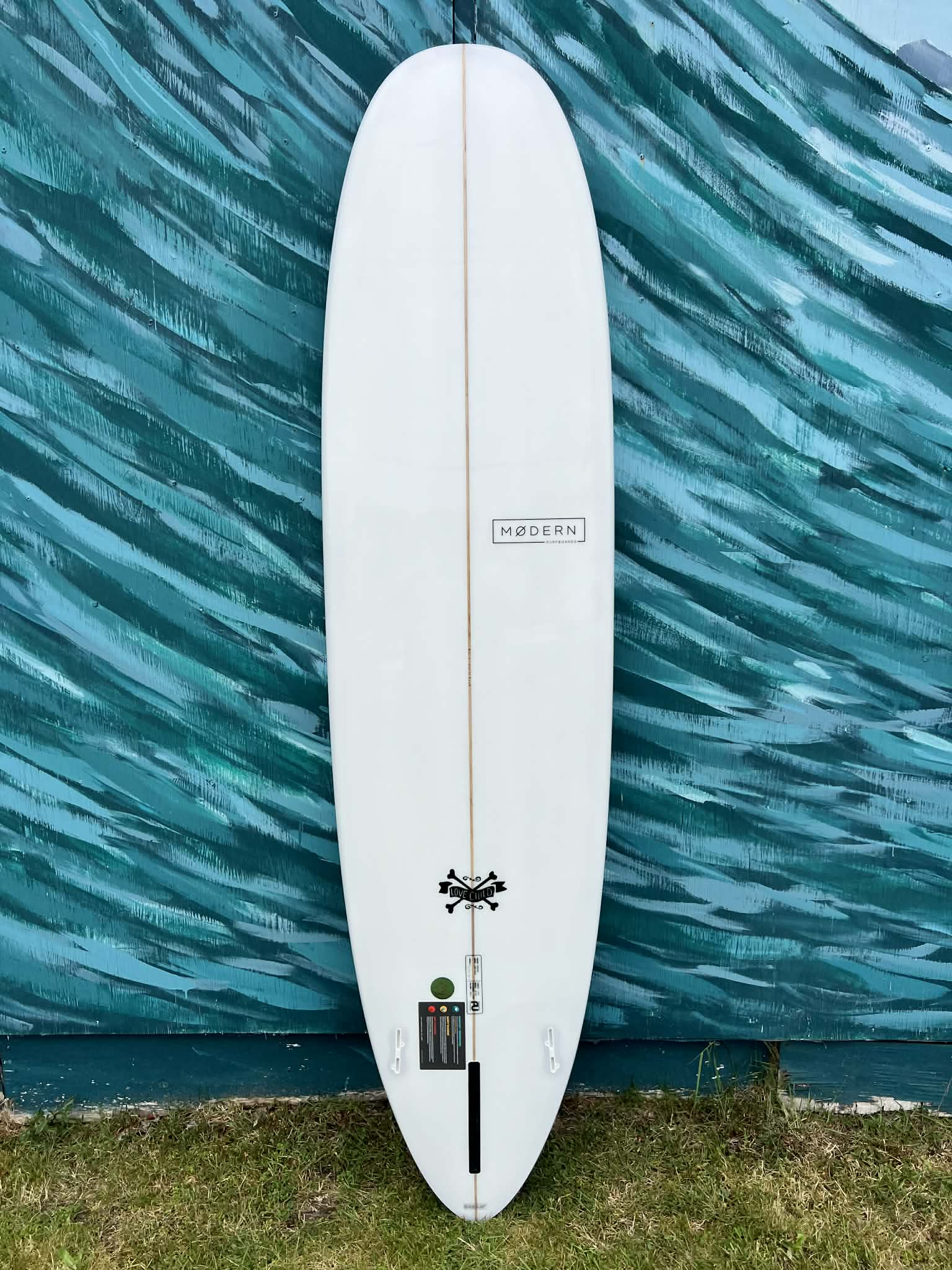 Modern 8'0" "Love Child" Mid-length Longboard Shortboard Surfboard - Bottom