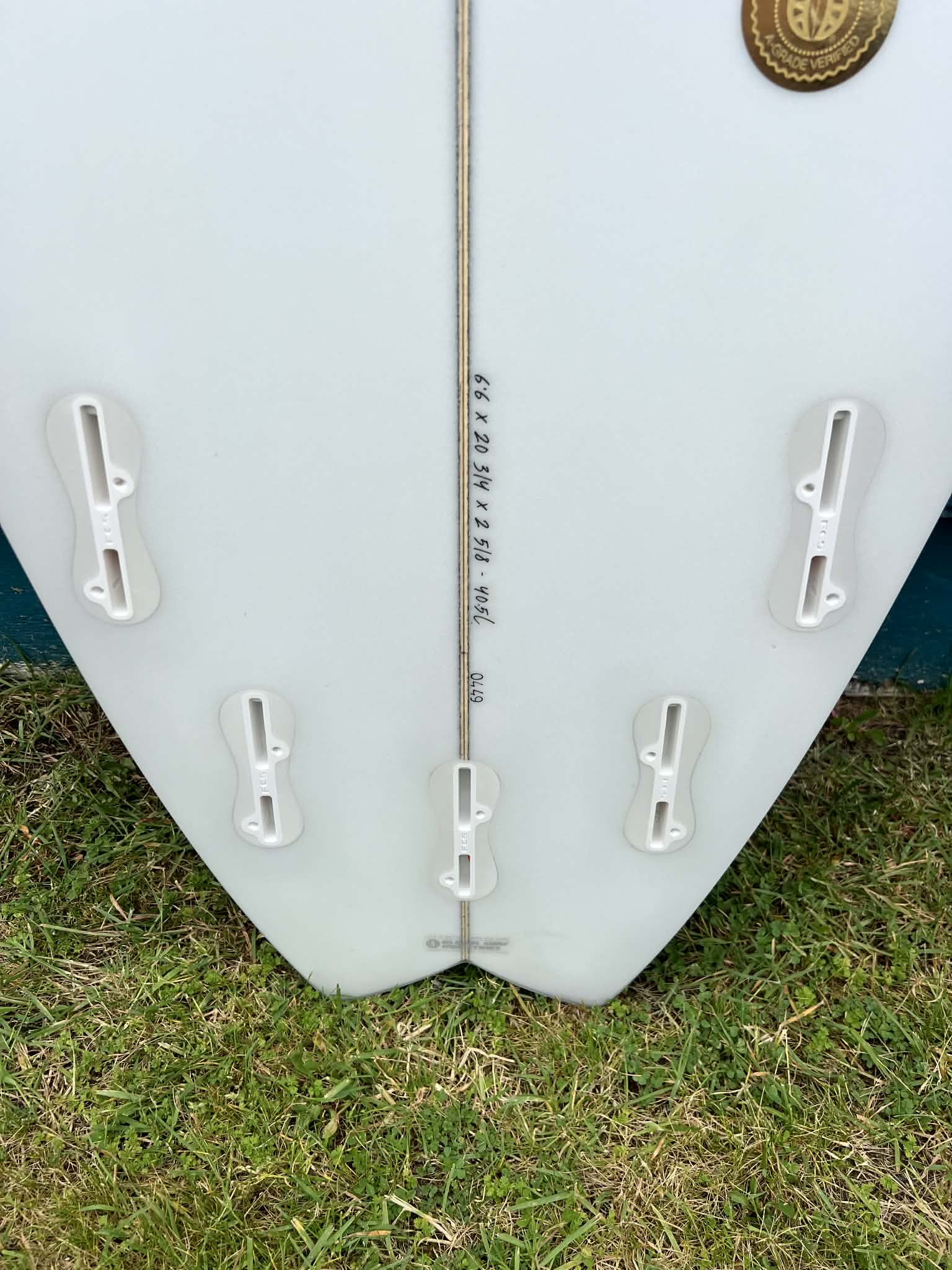 7S 6'6" "SuperFish 4" Fish Tail Shortboard Surfboard - Fins