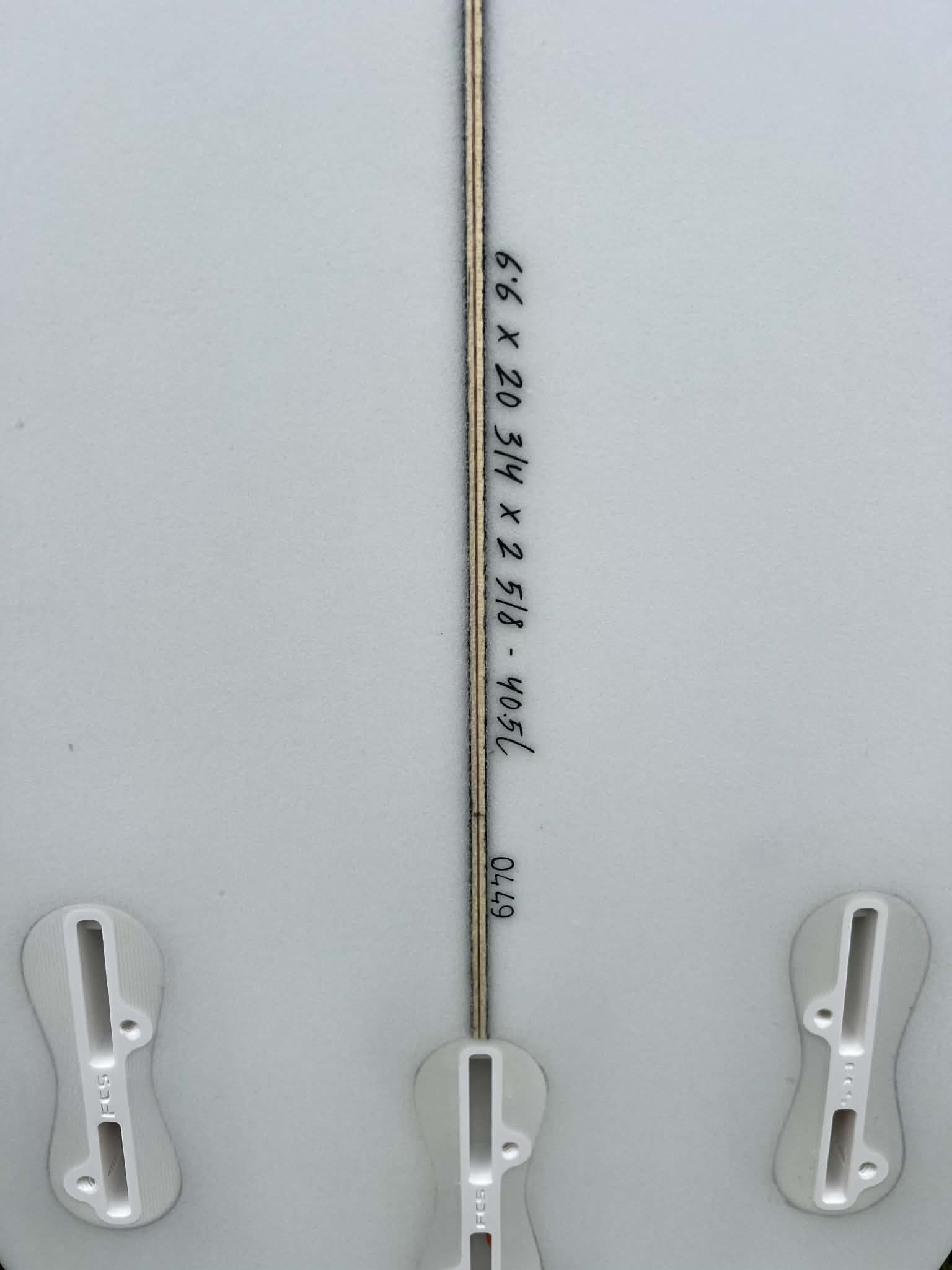 7S 6'6" "SuperFish 4" Fish Tail Shortboard Surfboard - dims