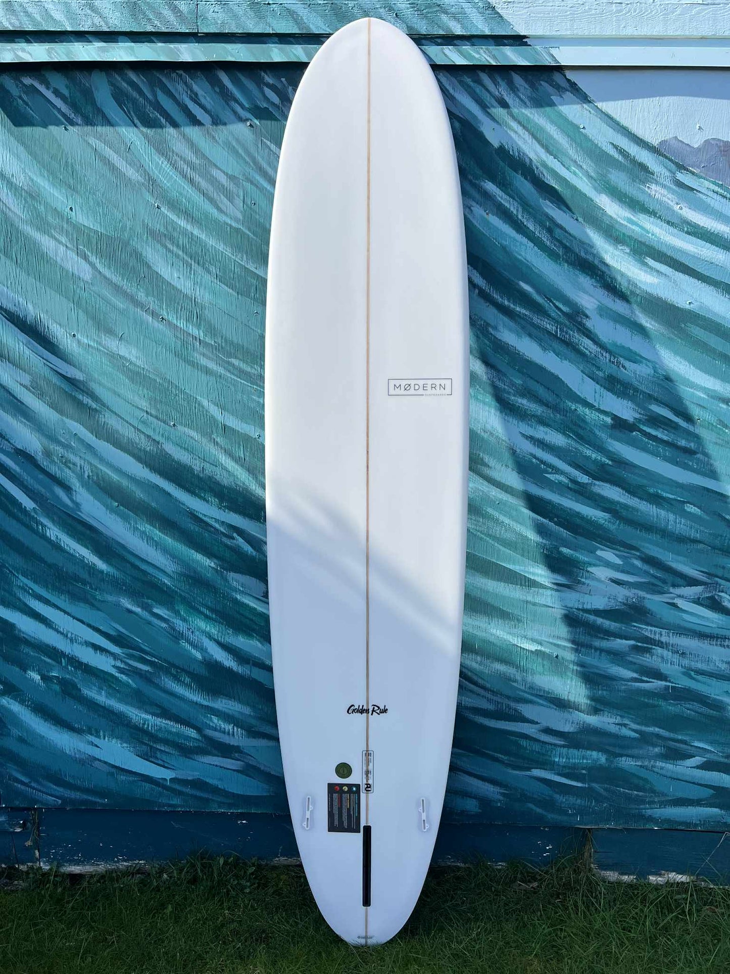 Modern 9'1" "Golden Rule" Longboard Surfboard - Bottom