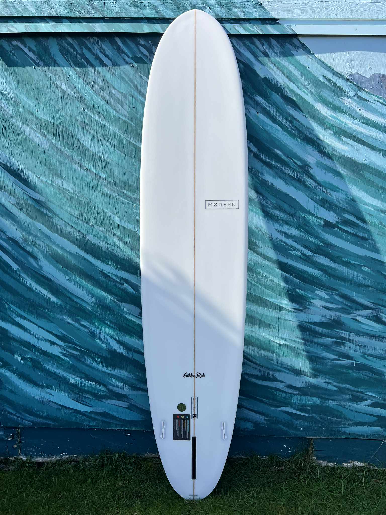 Modern 9'1" "Golden Rule" Longboard Surfboard - Bottom