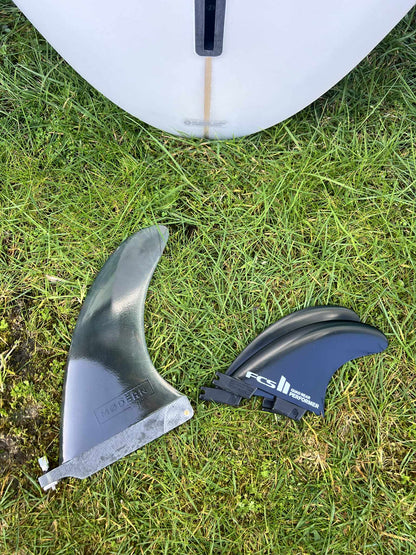 Modern 9'1" "Golden Rule" Longboard Surfboard - Fins