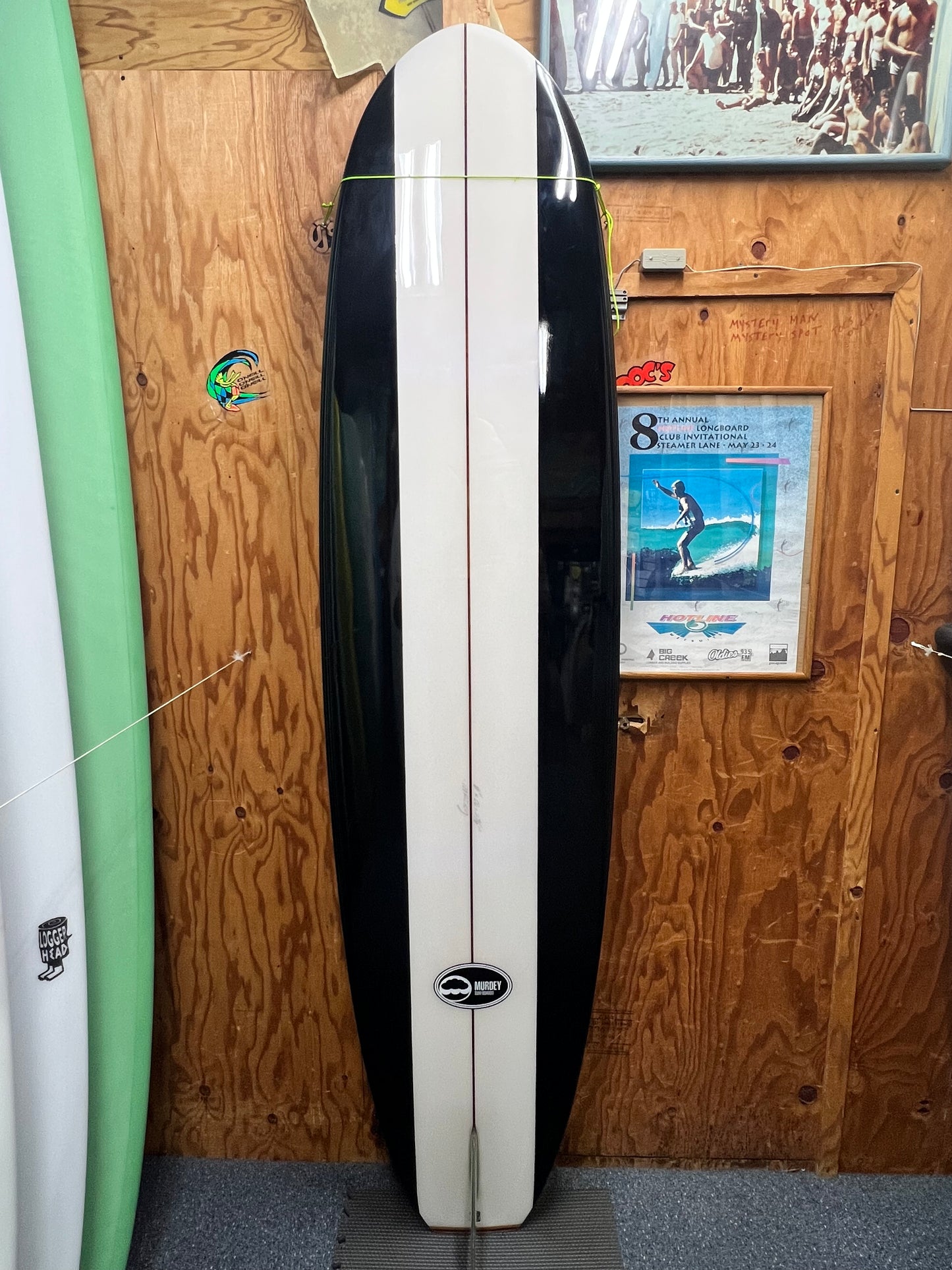 Murdey 8'0" Baby Bells Mid-Length Longboard Surfboard - Bottom