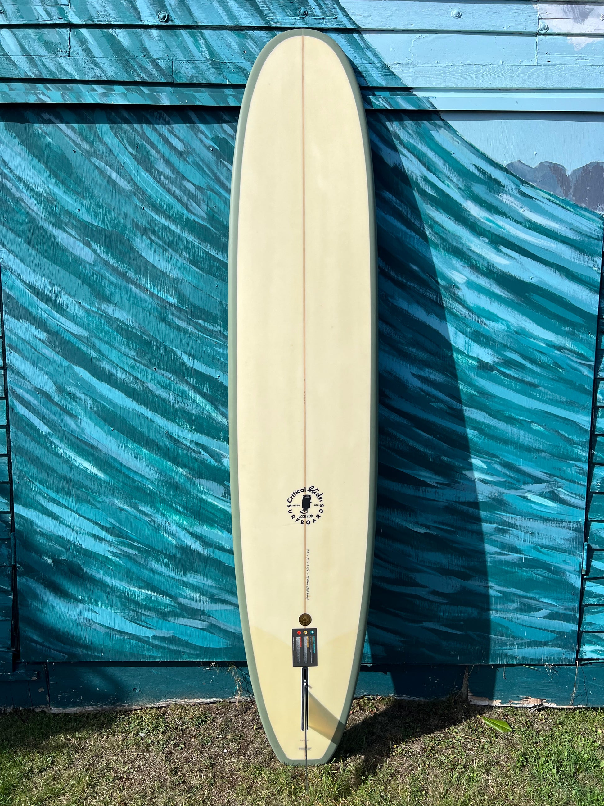 Critical Slide 9'8" Logger Head Longboard Surfboard - Bottom