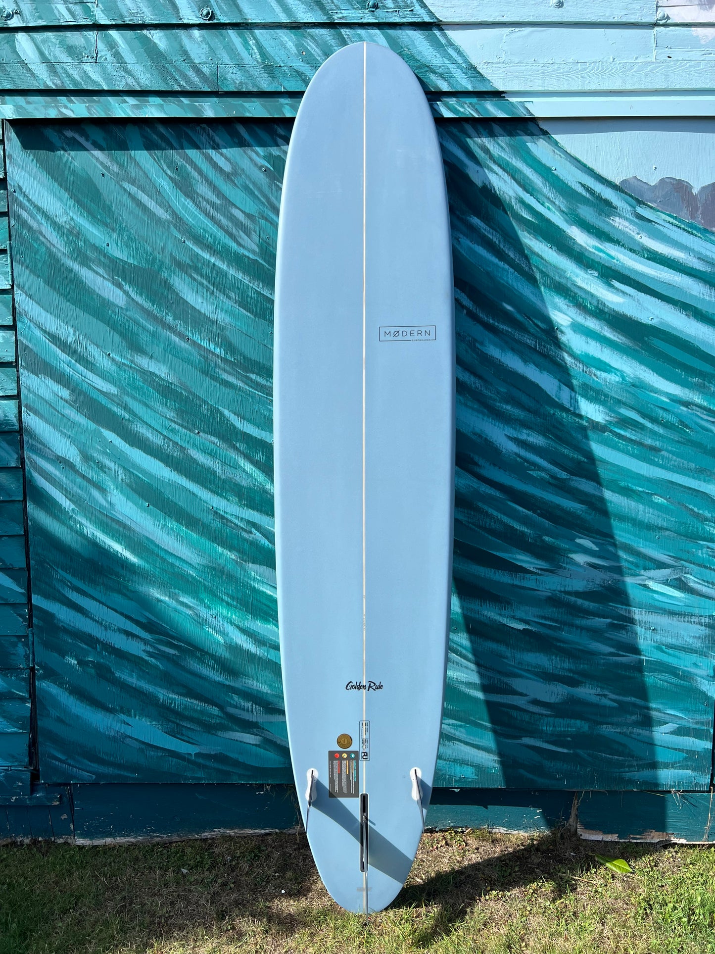 Modern 9'6" Golden Rule Longboard Surfboard - Bottom