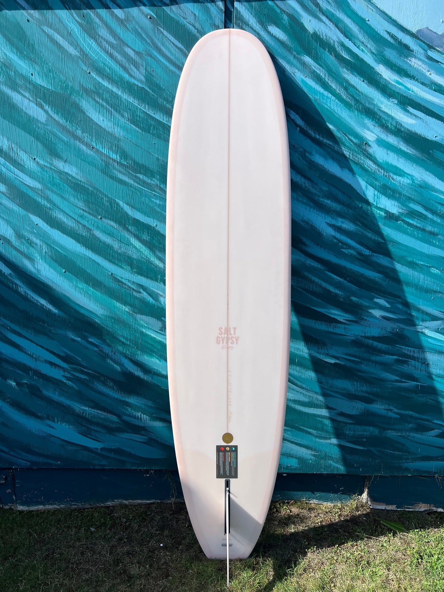 Salt Gypsy 8'0" Dusty Mid-Length Longboard Surfboard - Bottom