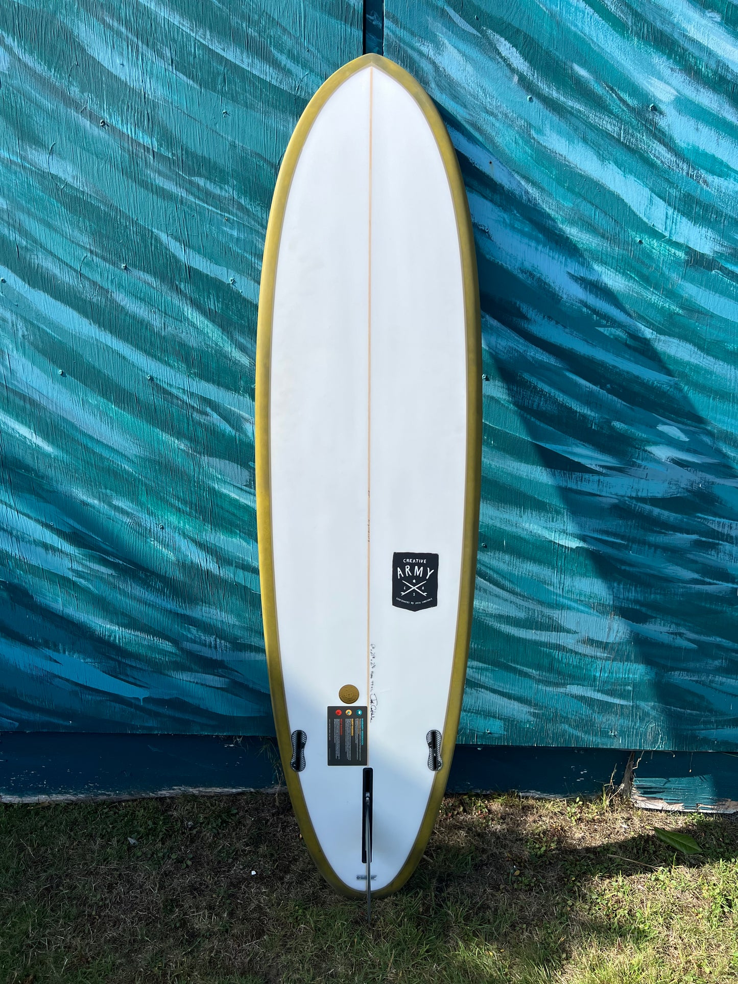 Creative Army 6'10" Huevo Mid-Length Shortboard Surfboard - Bottom