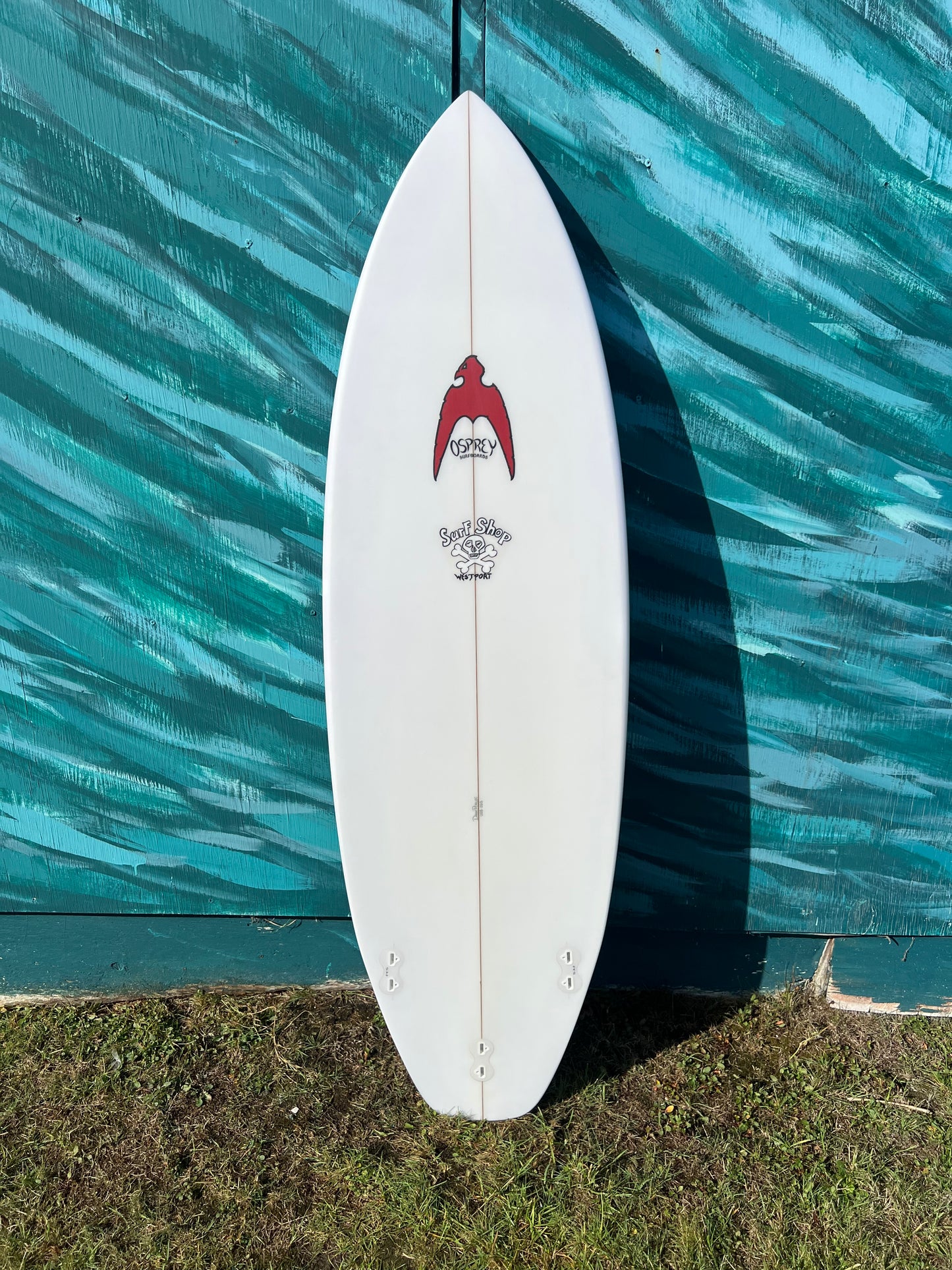 Osprey 5'10" Squash Tail Shortboard Surfboard - Bottom