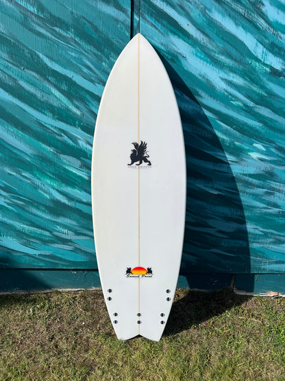 USED Greg Griffin 5'11" Fish Shortboard Surfboard