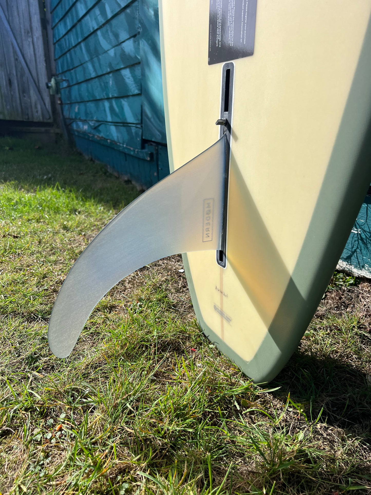 Critical Slide 9'8" Logger Head Longboard Surfboard - fins