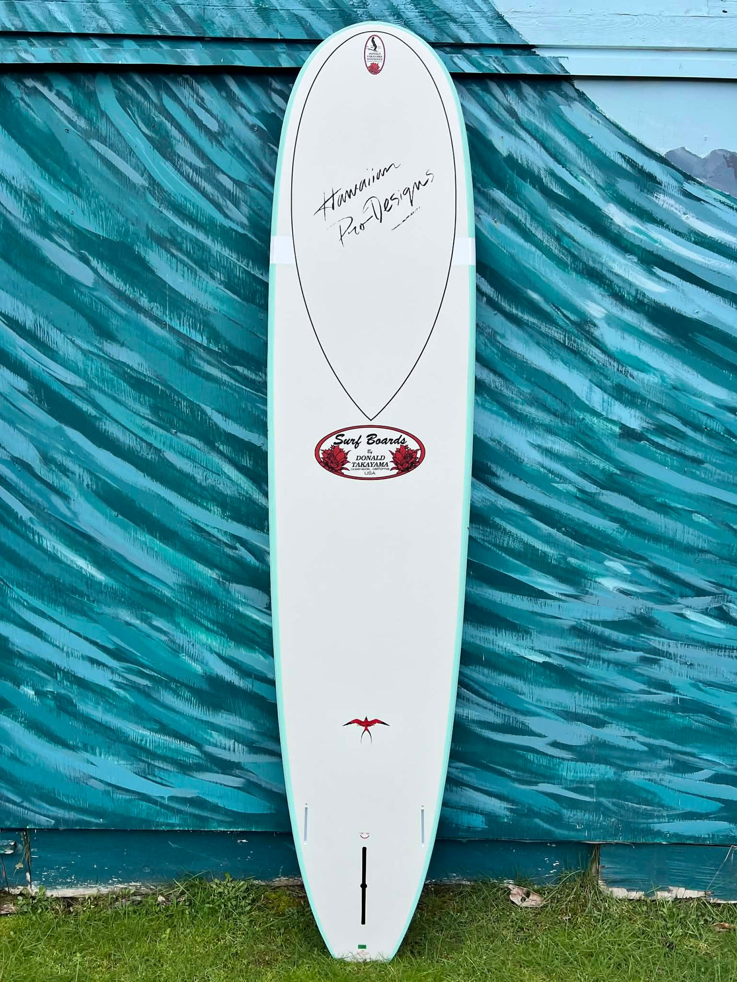 Takayama 9'0" In The Pink XTRASOFT Longboard Surfboard - Bottom