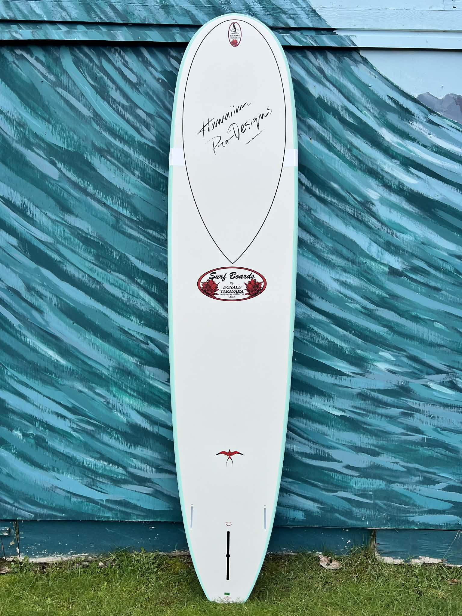 Takayama 9'0" In The Pink XTRASOFT Longboard Surfboard - Bottom