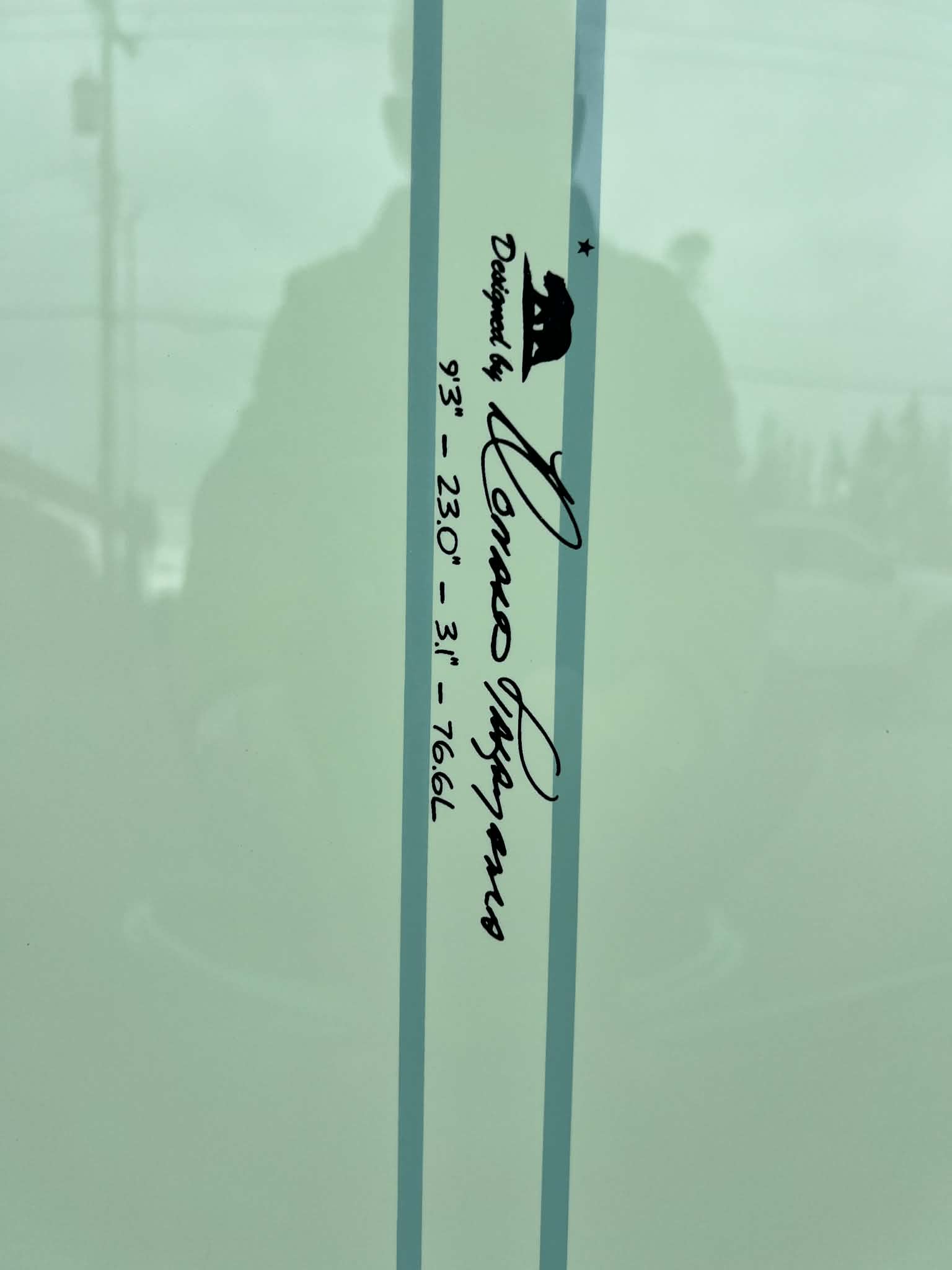 Takayama 9'3" In The Pink Tuflite Longboard Surfboard - dims