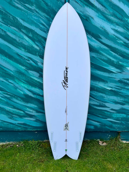 Timmy Patterson 6'0" "Devil Fish" Shortboard Surfboard - Bottom