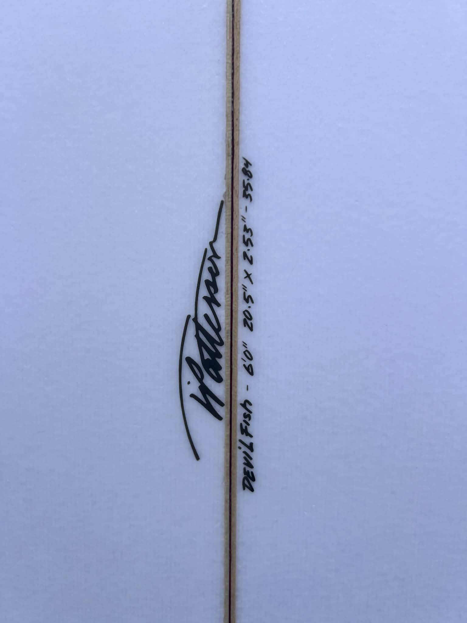 Timmy Patterson 6'0" "Devil Fish" Shortboard Surfboard - dims