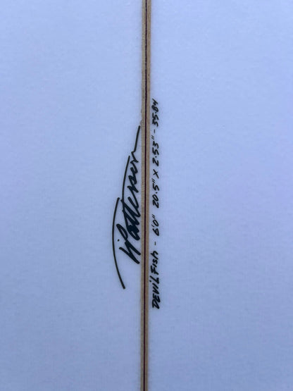 Timmy Patterson 6'0" "Devil Fish" Shortboard Surfboard - dims