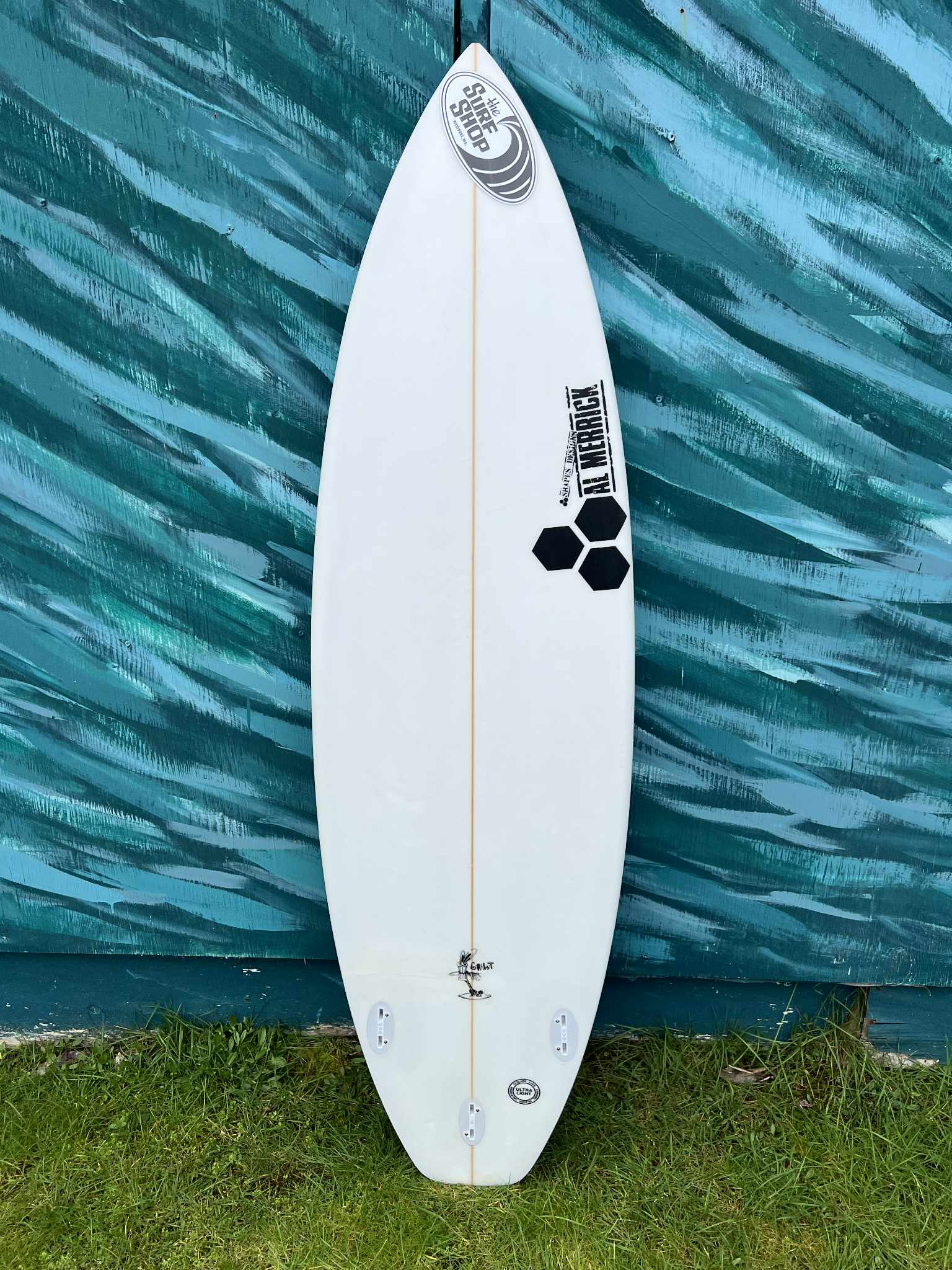 USED Channel Islands Al Merrick 5'11" "Girabbit" Squash Tail Shortboard Surfboard - Bottom