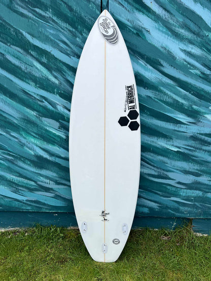USED Channel Islands Al Merrick 5'11" "Girabbit" Squash Tail Shortboard Surfboard - Bottom