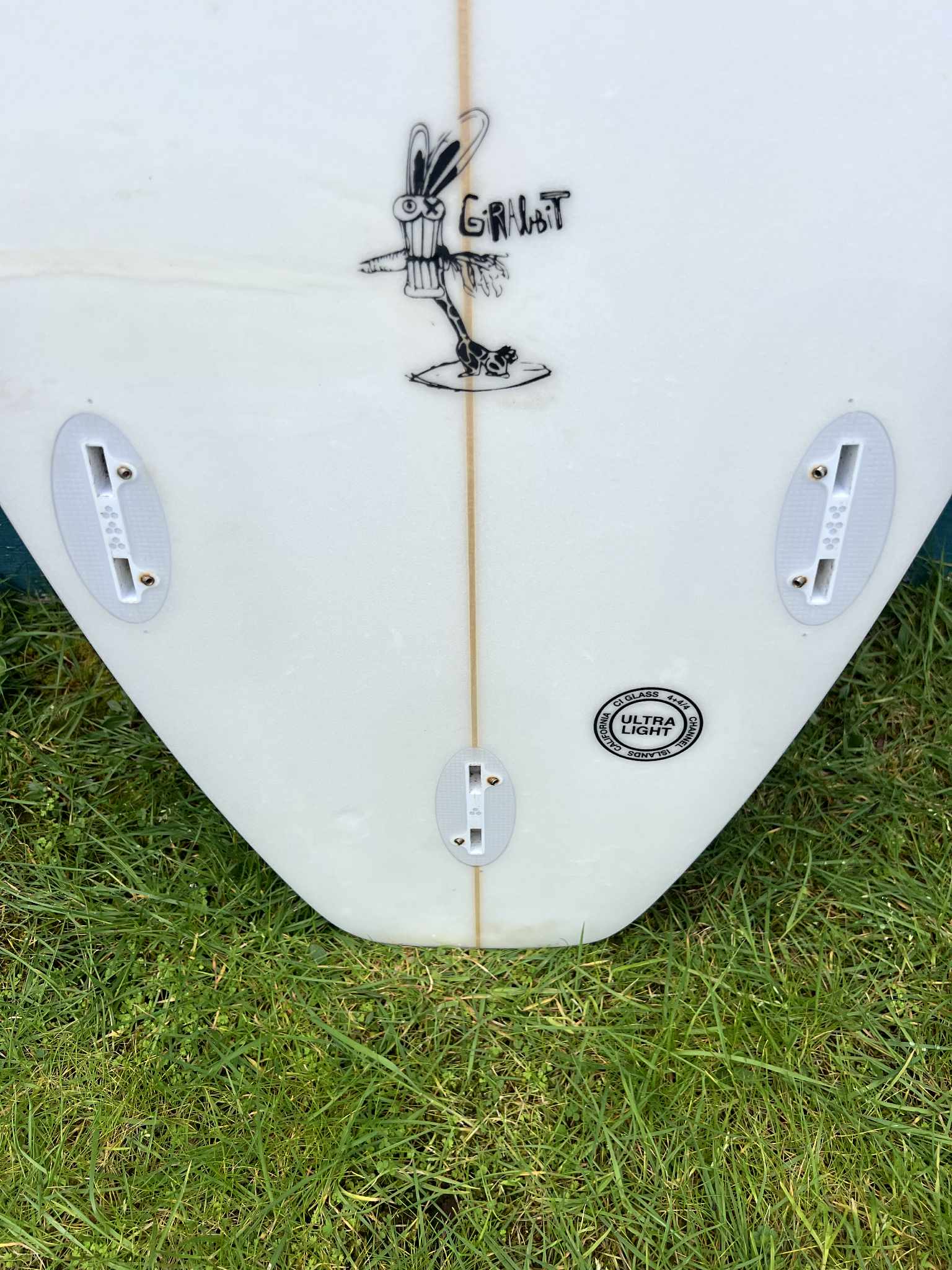 USED Channel Islands Al Merrick 5'11" "Girabbit" Squash Tail Shortboard Surfboard - Fins