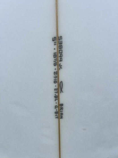 USED Channel Islands Al Merrick 5'11" "Girabbit" Squash Tail Shortboard Surfboard - dims